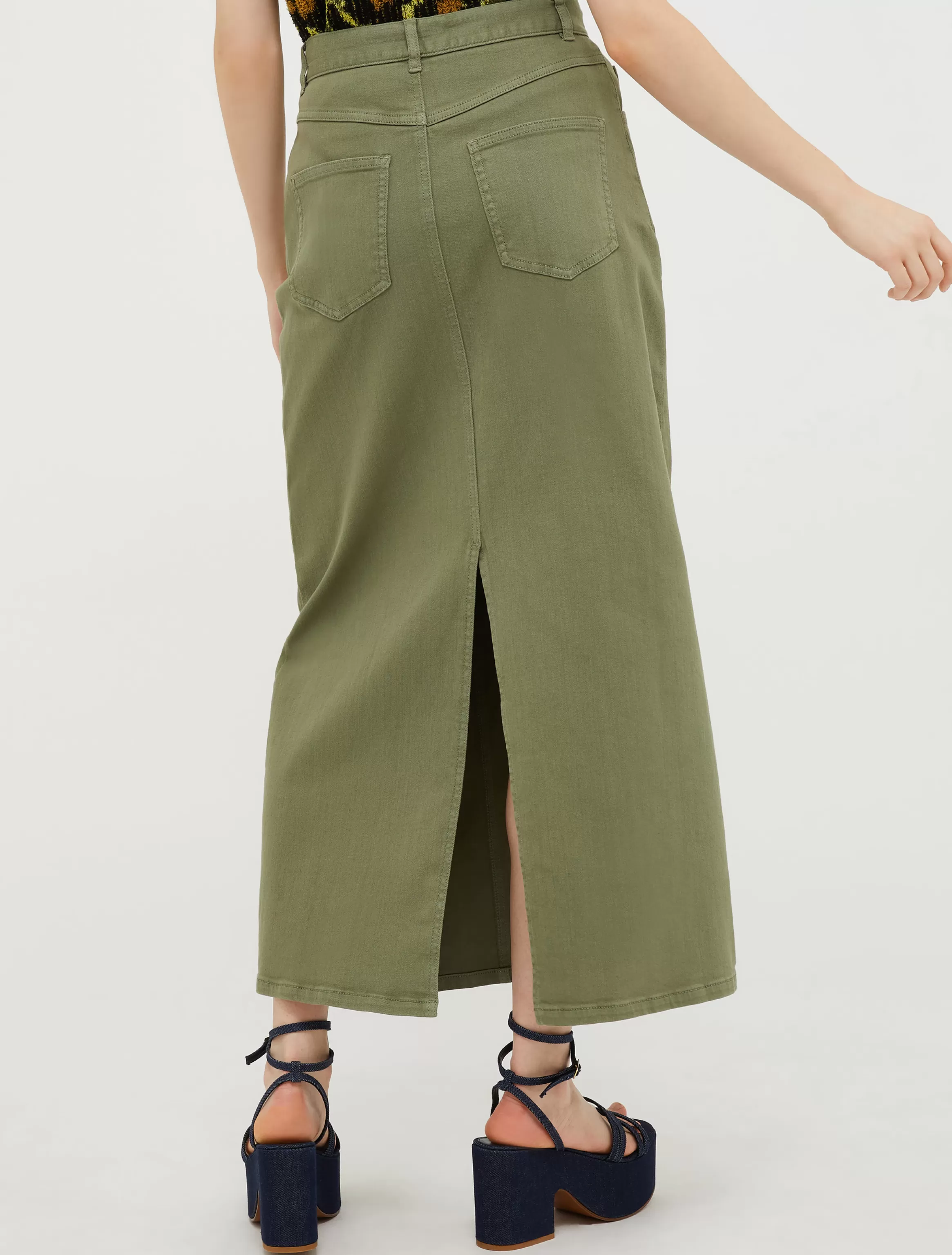 5-pocket drill column skirt*Max&Co Online