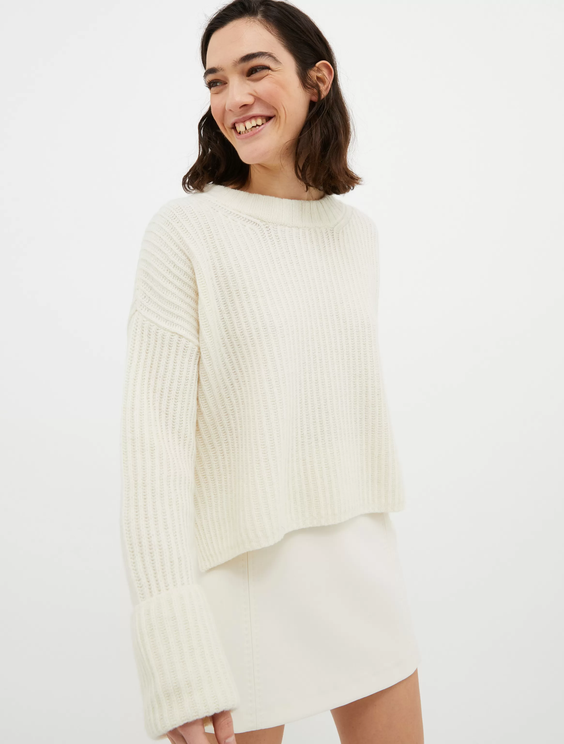 Asymmetric wool-blend pullover*Max&Co Cheap