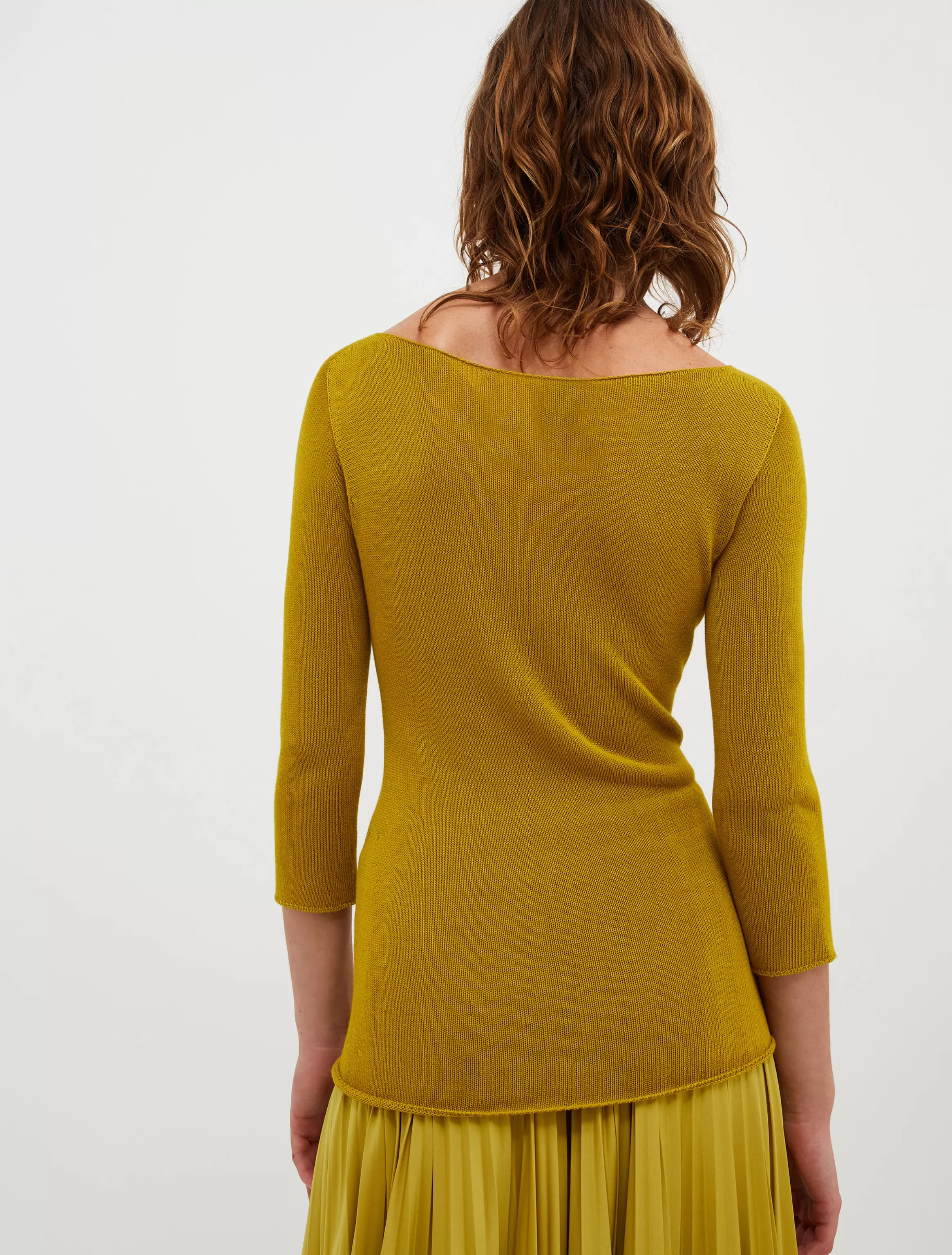 Boat-neck knitted jumper*Max&Co Clearance