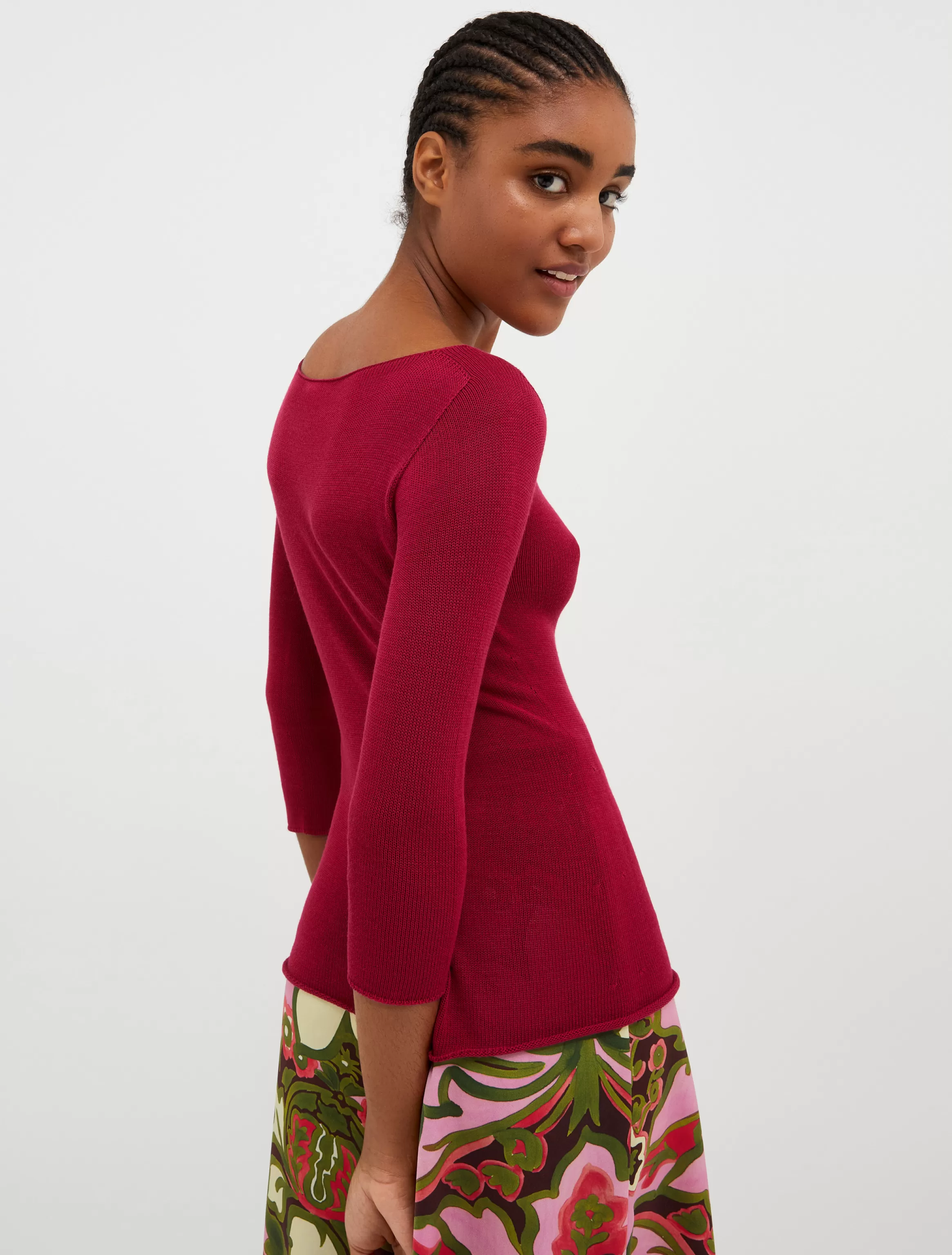 Boat-neck knitted jumper*Max&Co Flash Sale