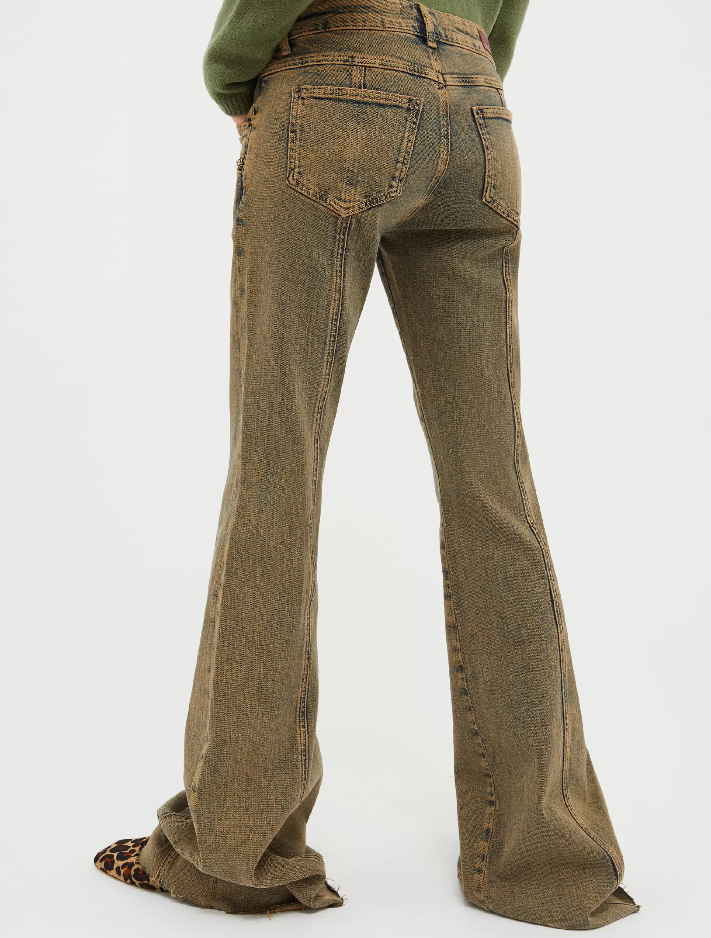 Bootcut stretch-denim jeans*Max&Co Clearance