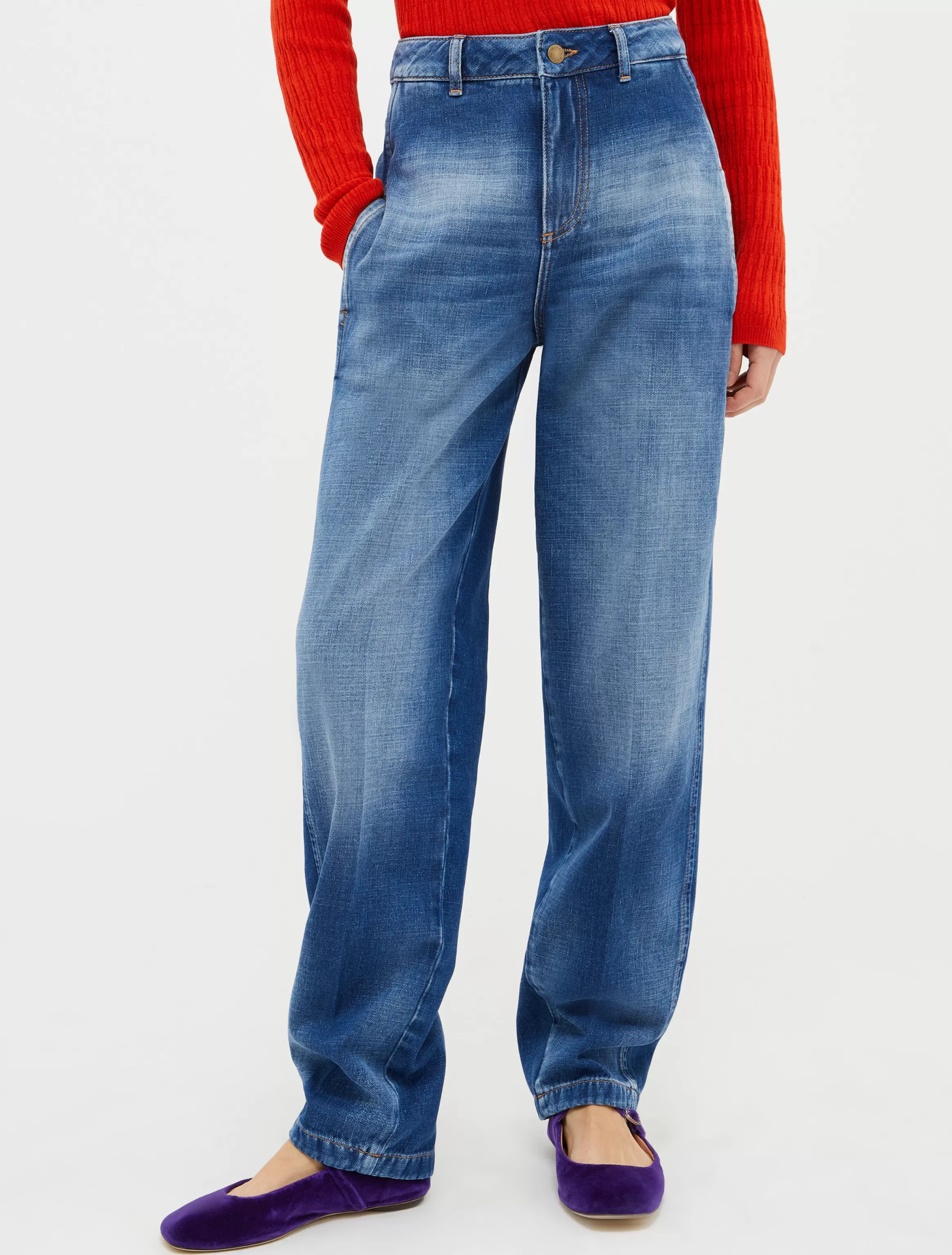 Carrot-fit stretch-denim jeans*Max&Co Outlet