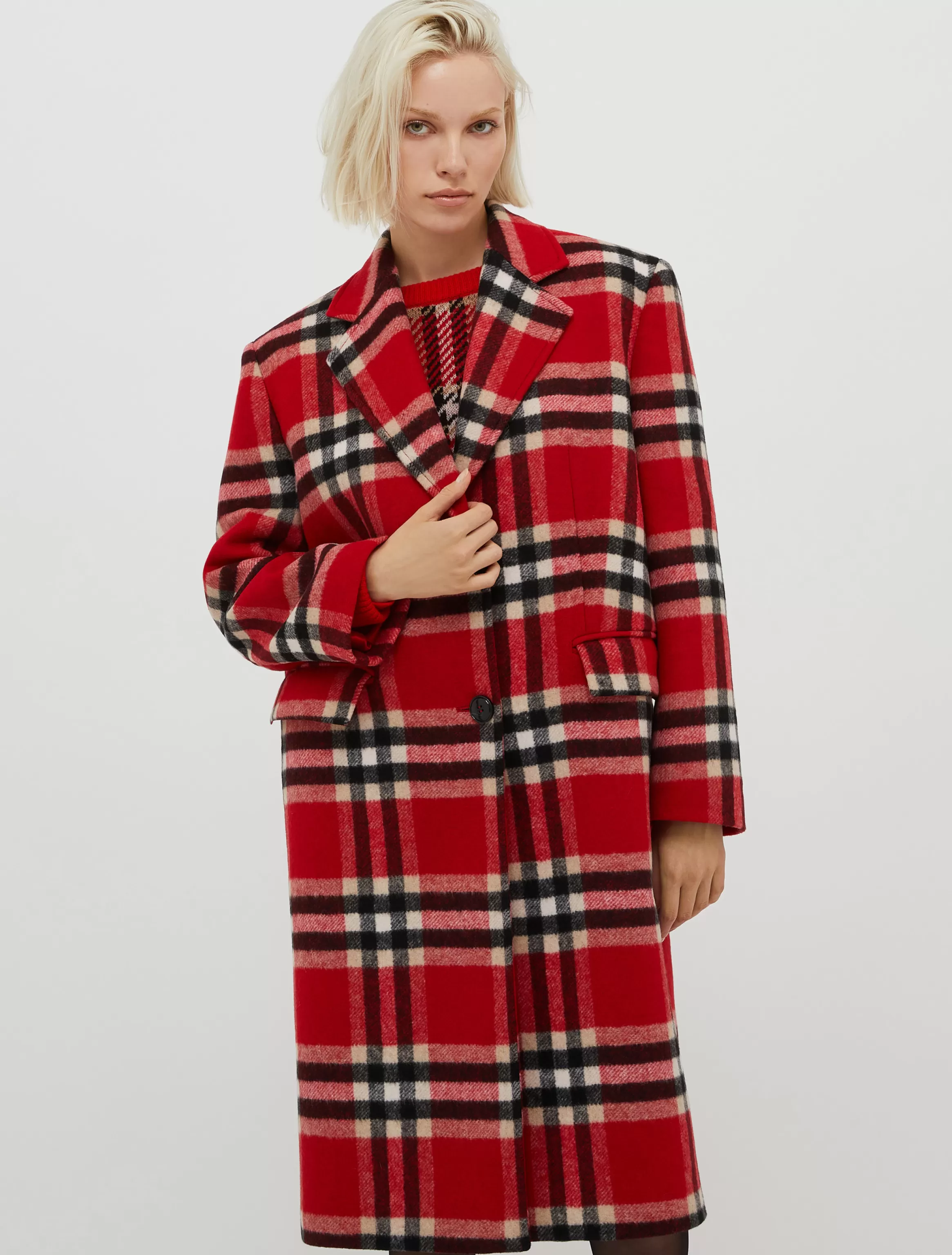 Checked coat*Max&Co Discount