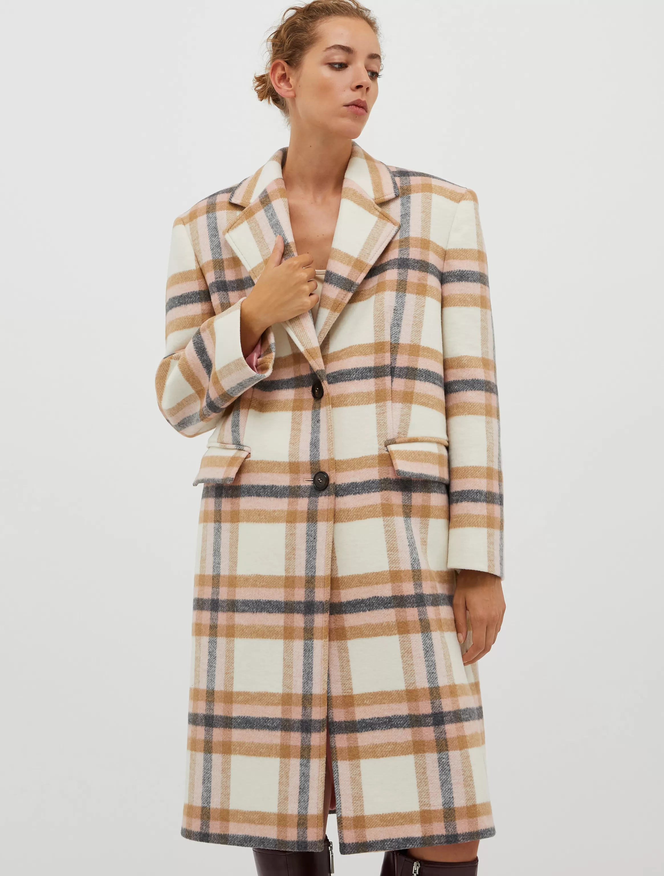 Checked coat*Max&Co Cheap