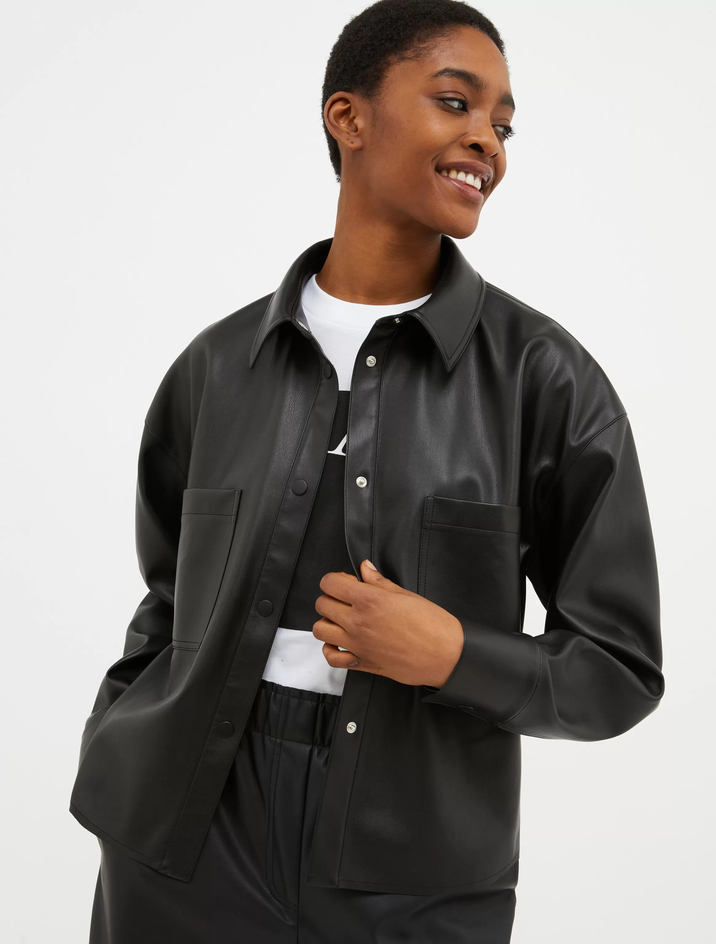 Coated-jersey overshirt*Max&Co Clearance