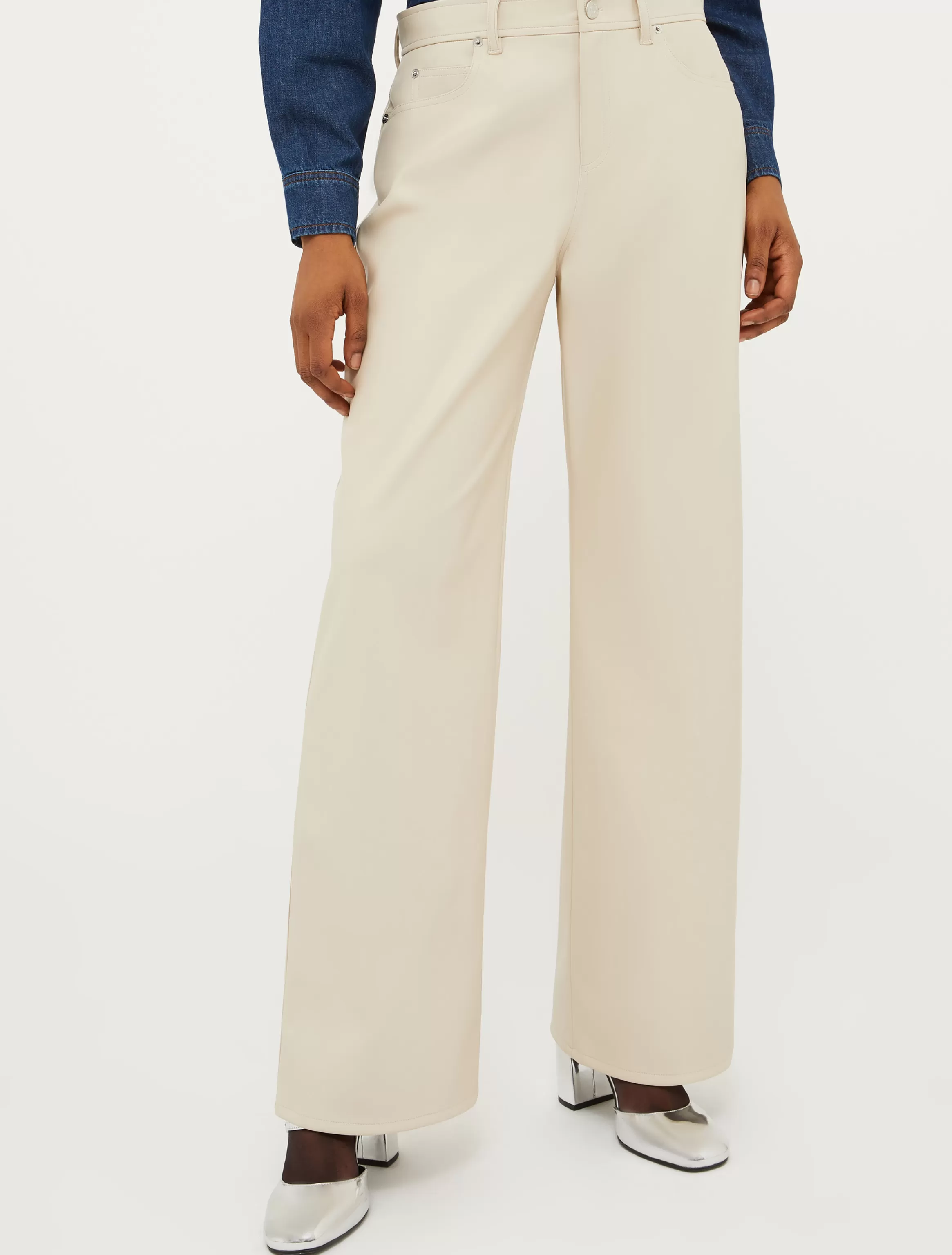 Coated-jersey trousers*Max&Co Outlet