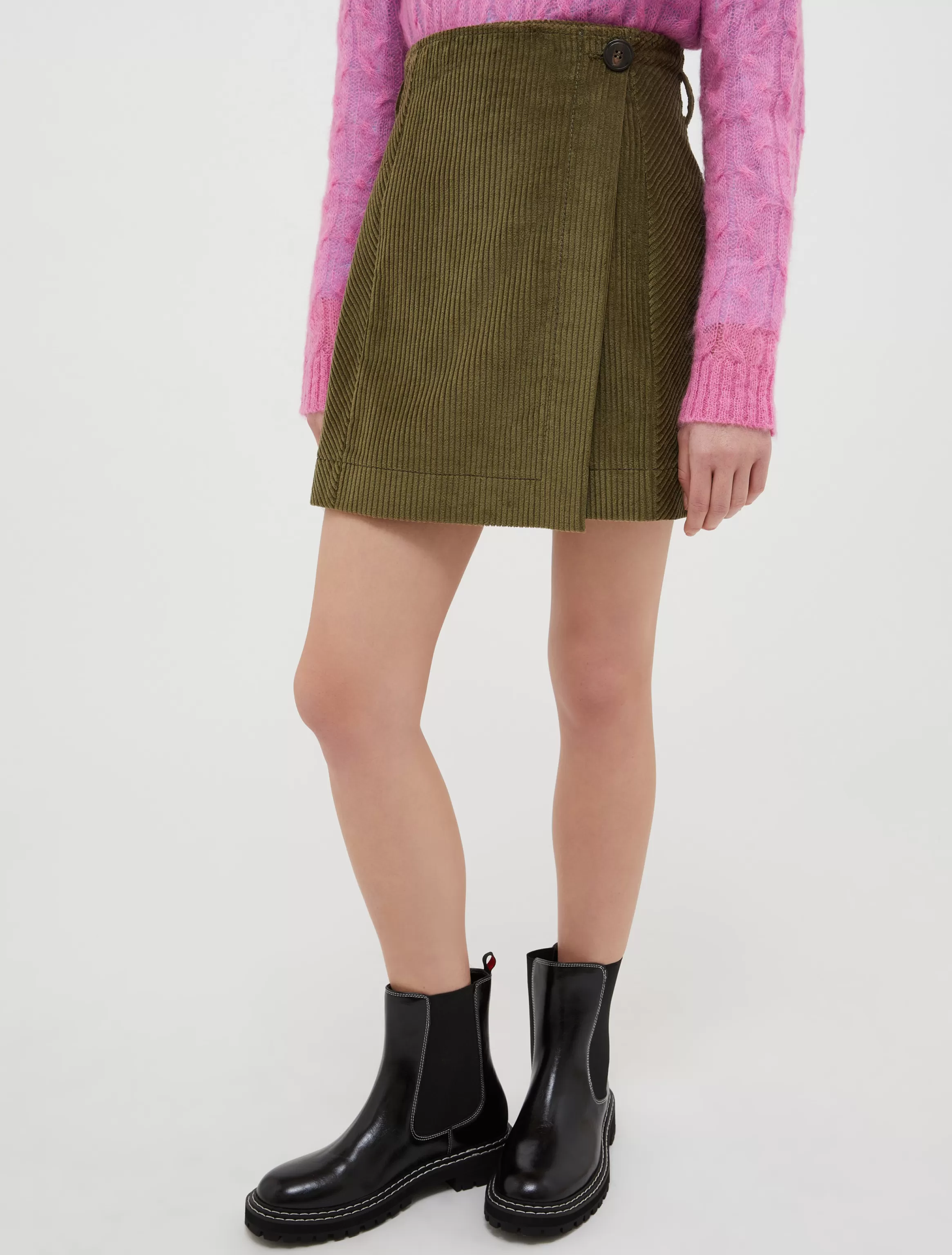 Corduroy mini skirt*Max&Co Outlet