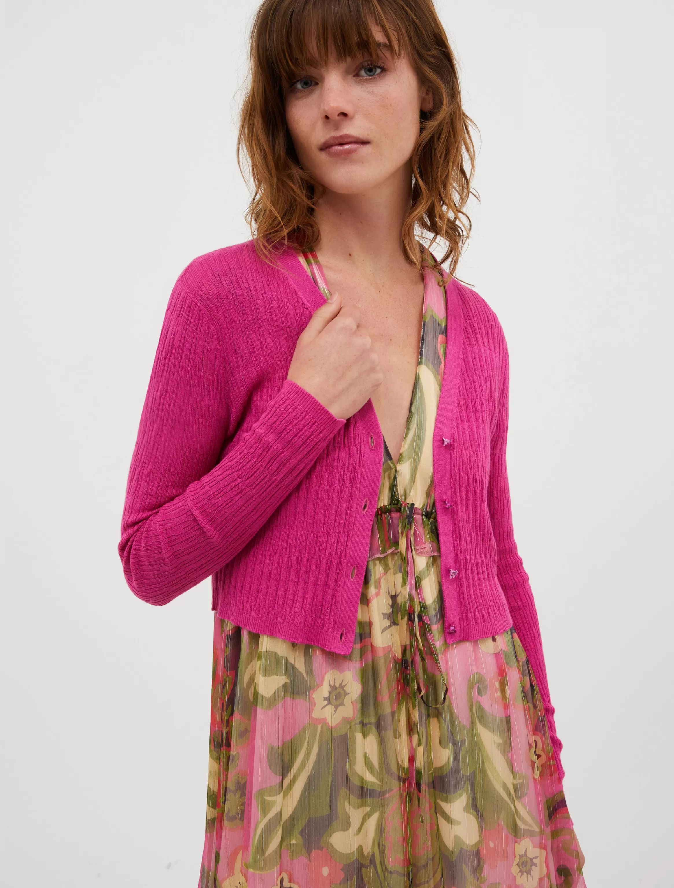 Cotton and modal-blend cardigan*Max&Co Fashion