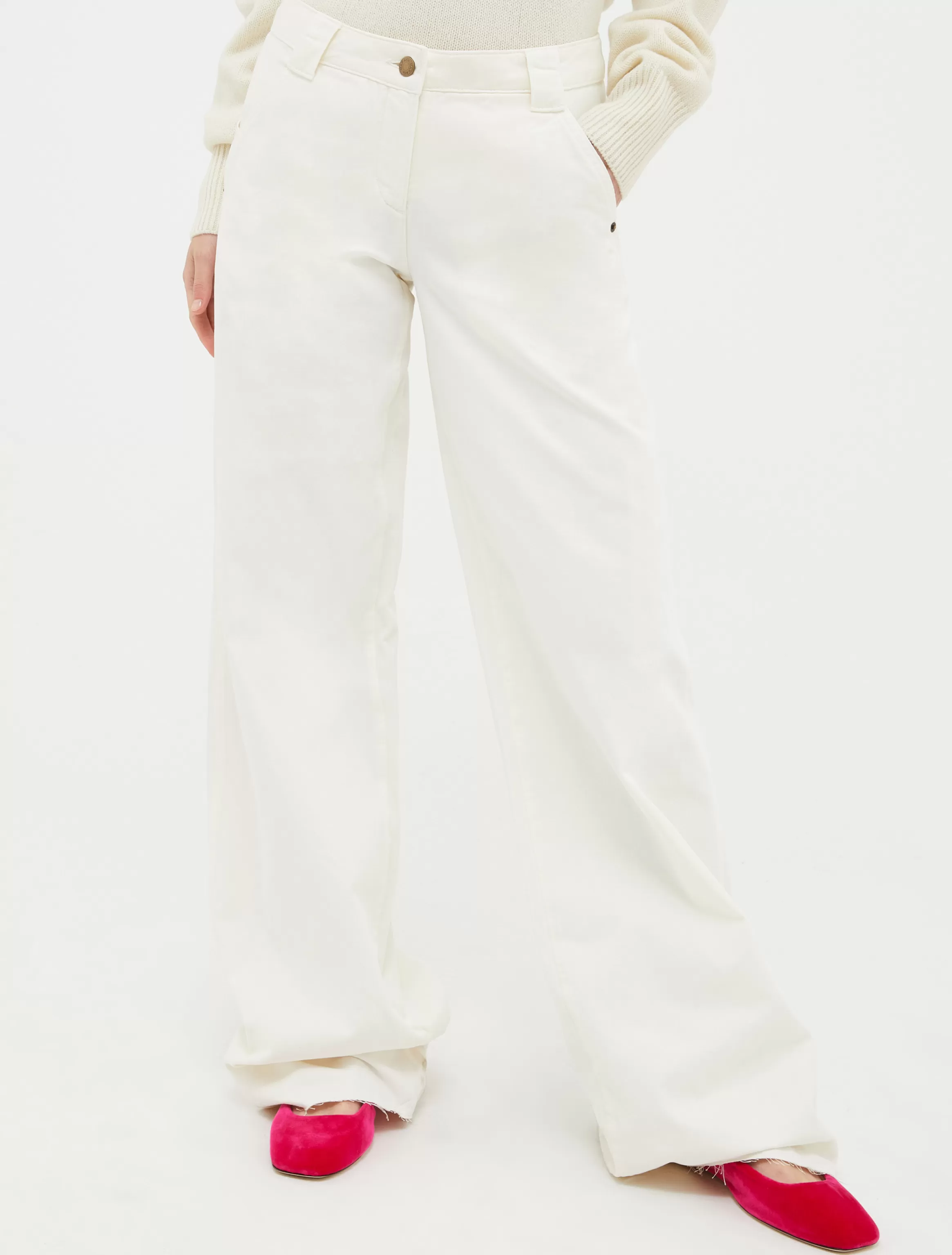 Cotton-drill trousers*Max&Co Online