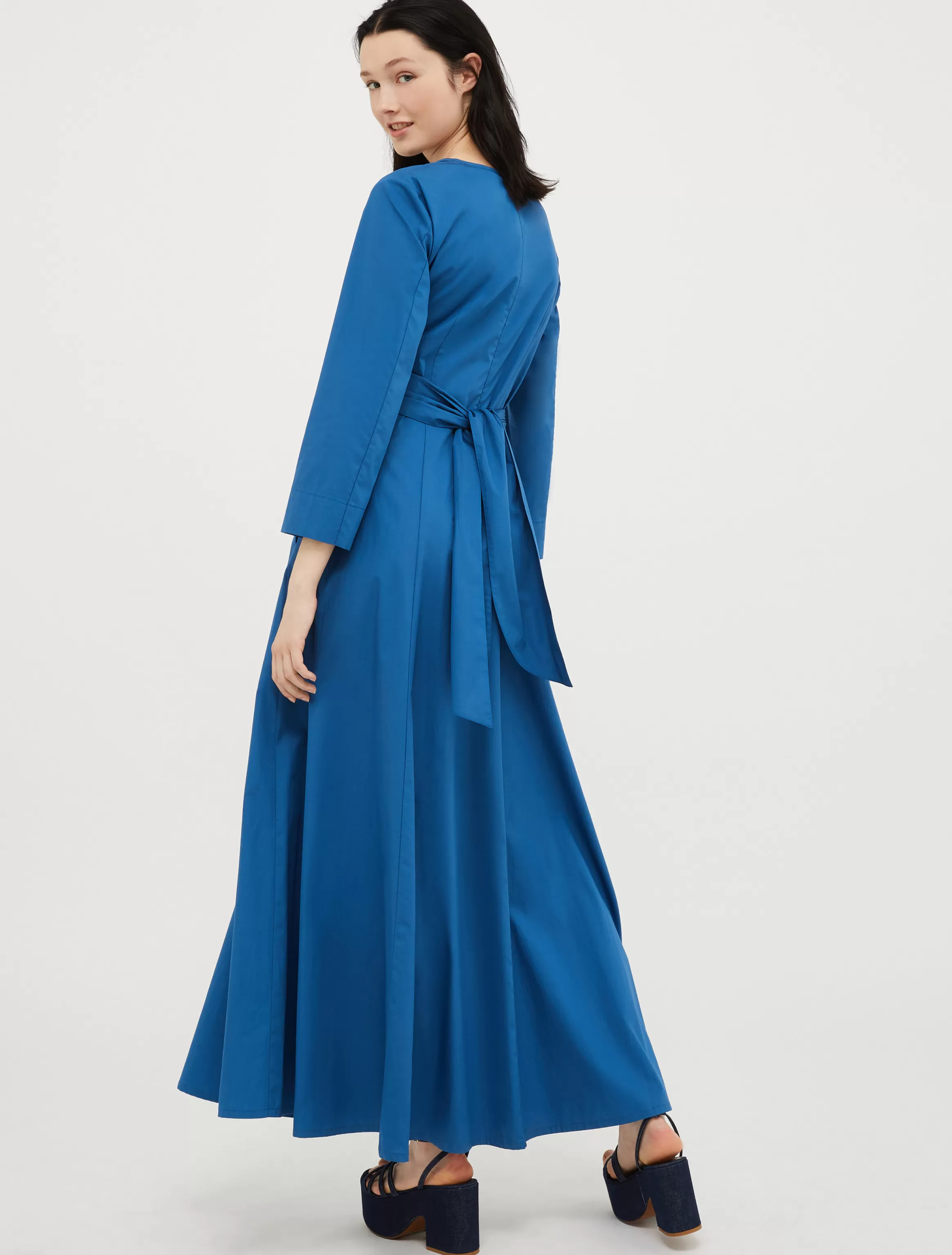 Cotton-poplin maxi dress*Max&Co Outlet