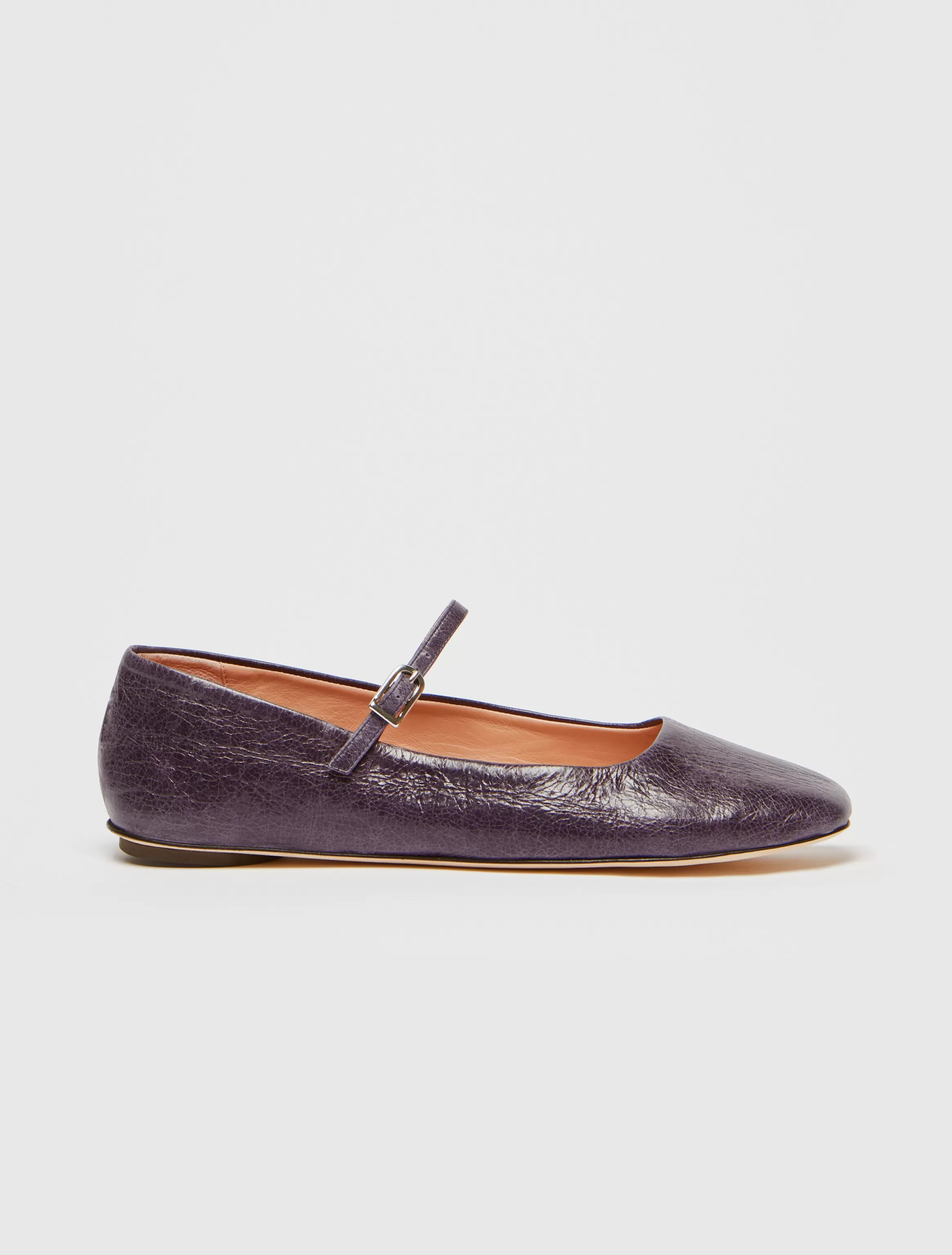 Crackled leather ballet flats*Max&Co Shop