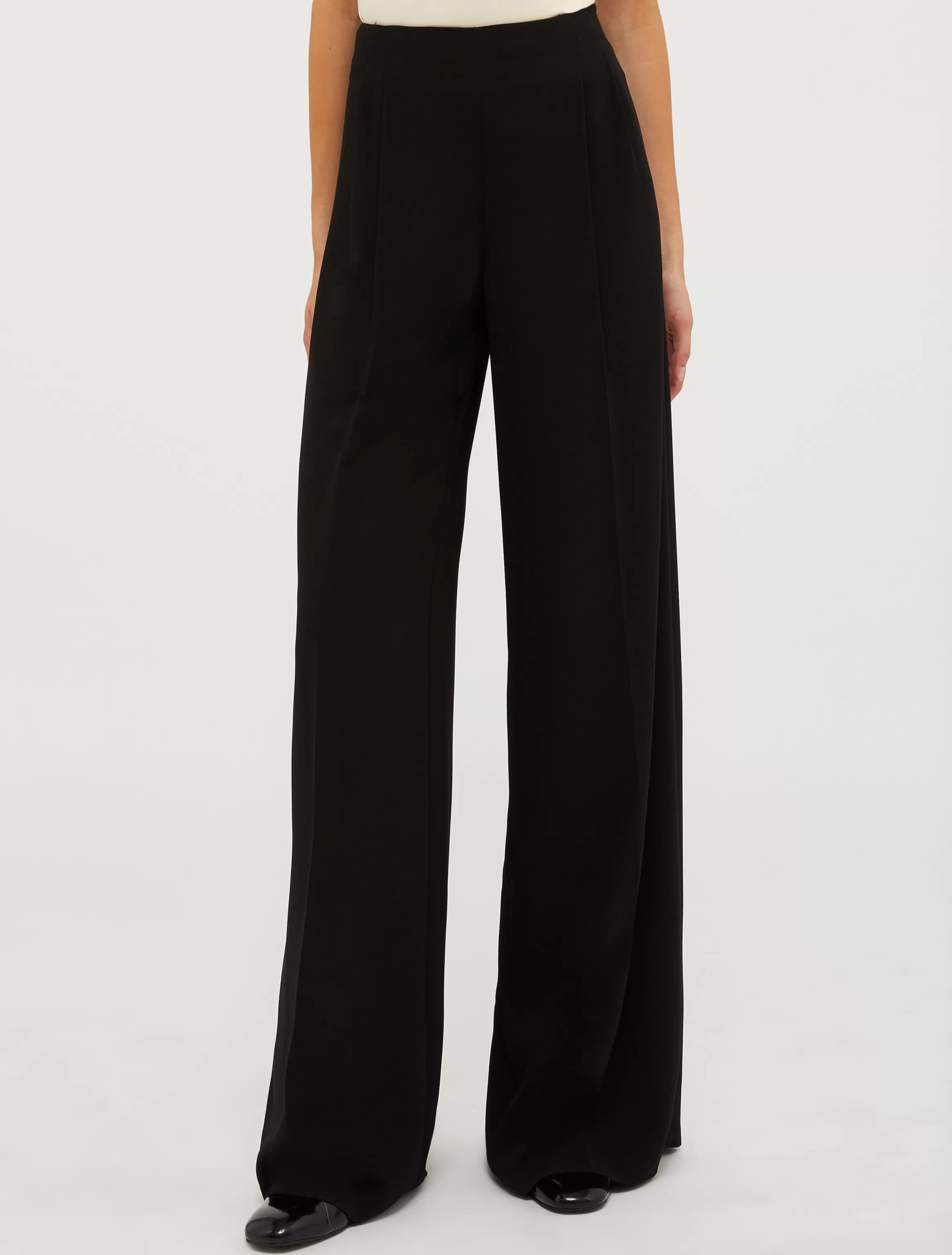 Crepe palazzo trousers*Max&Co Cheap