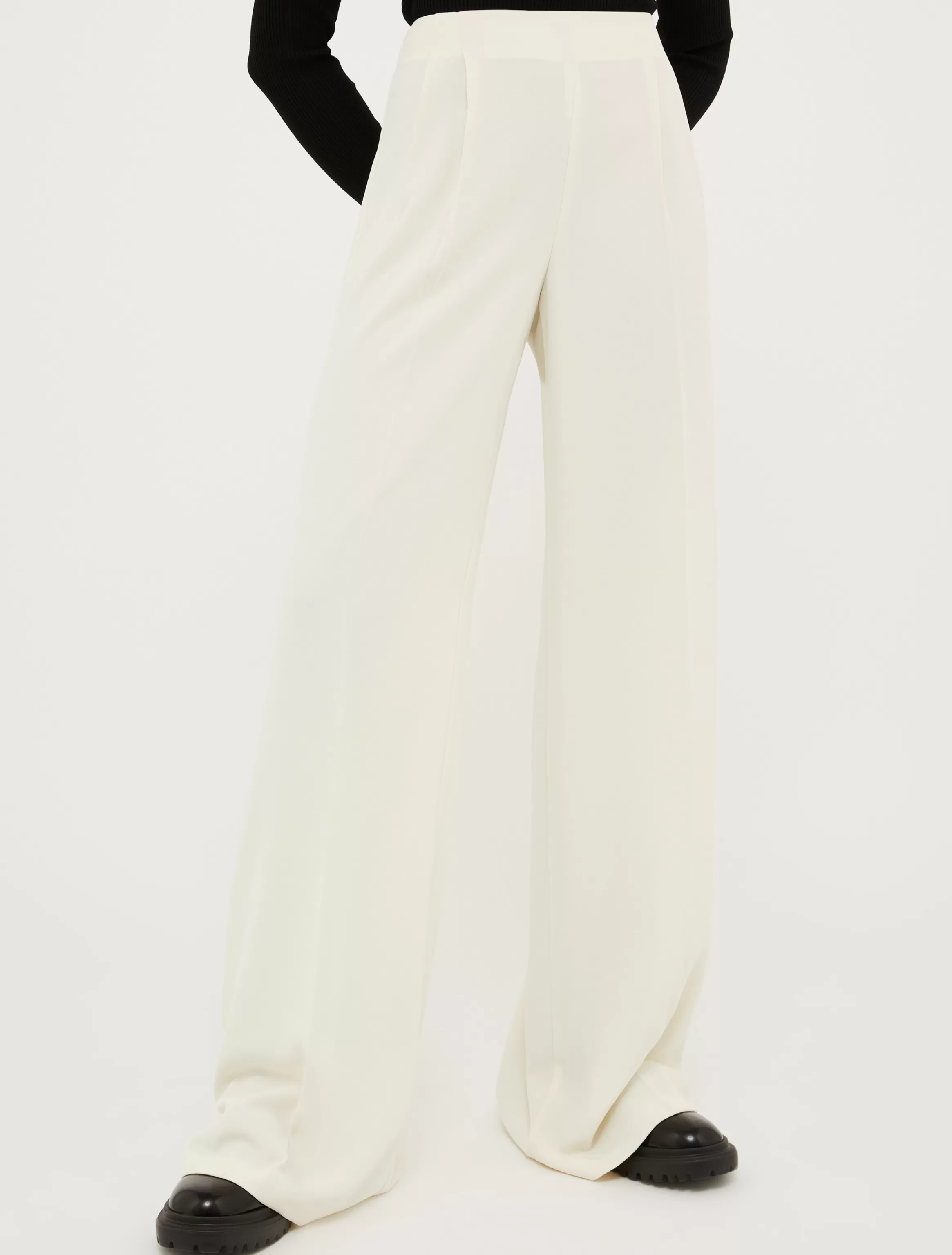 Crepe palazzo trousers*Max&Co Store