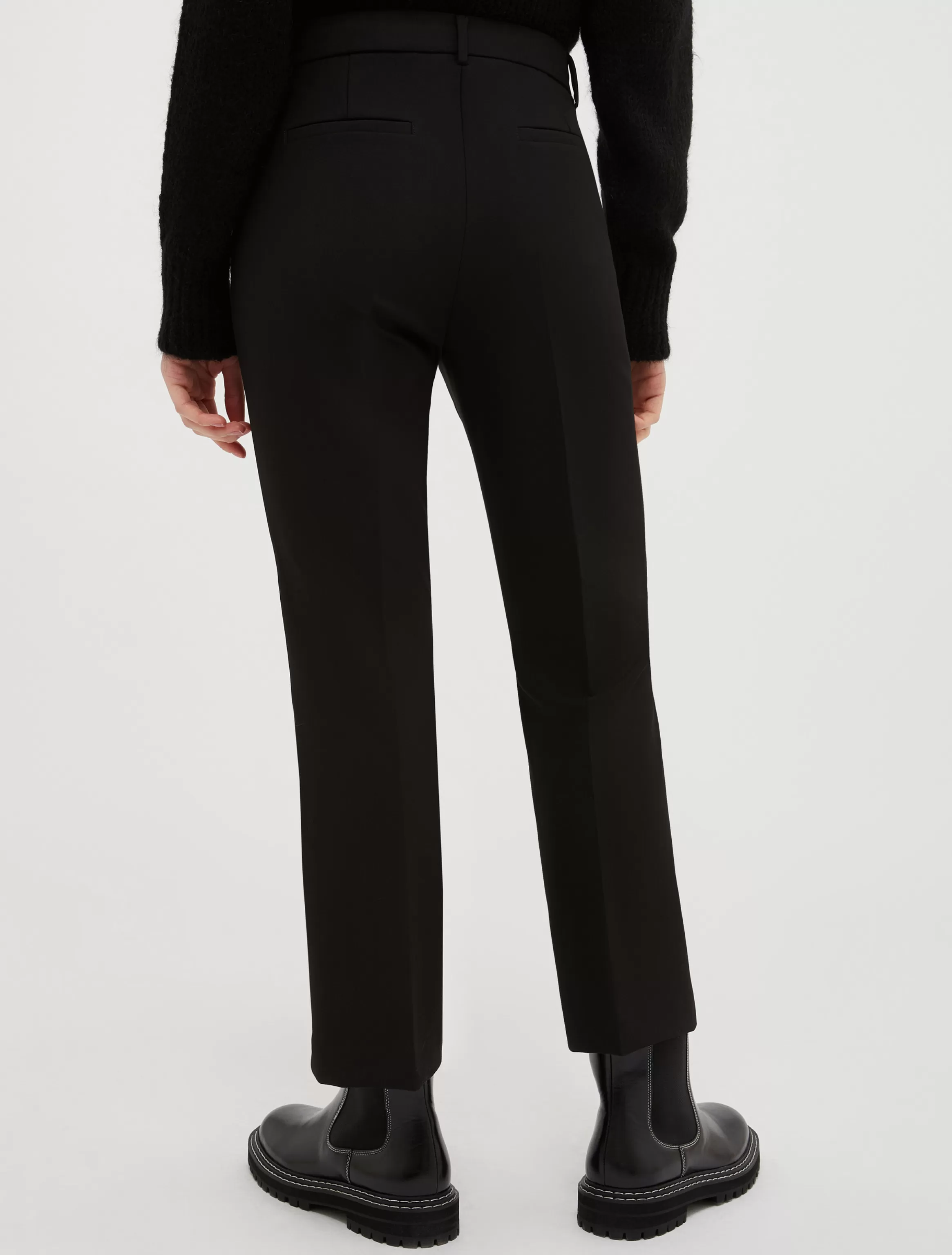 Cropped straight-leg trousers*Max&Co Hot