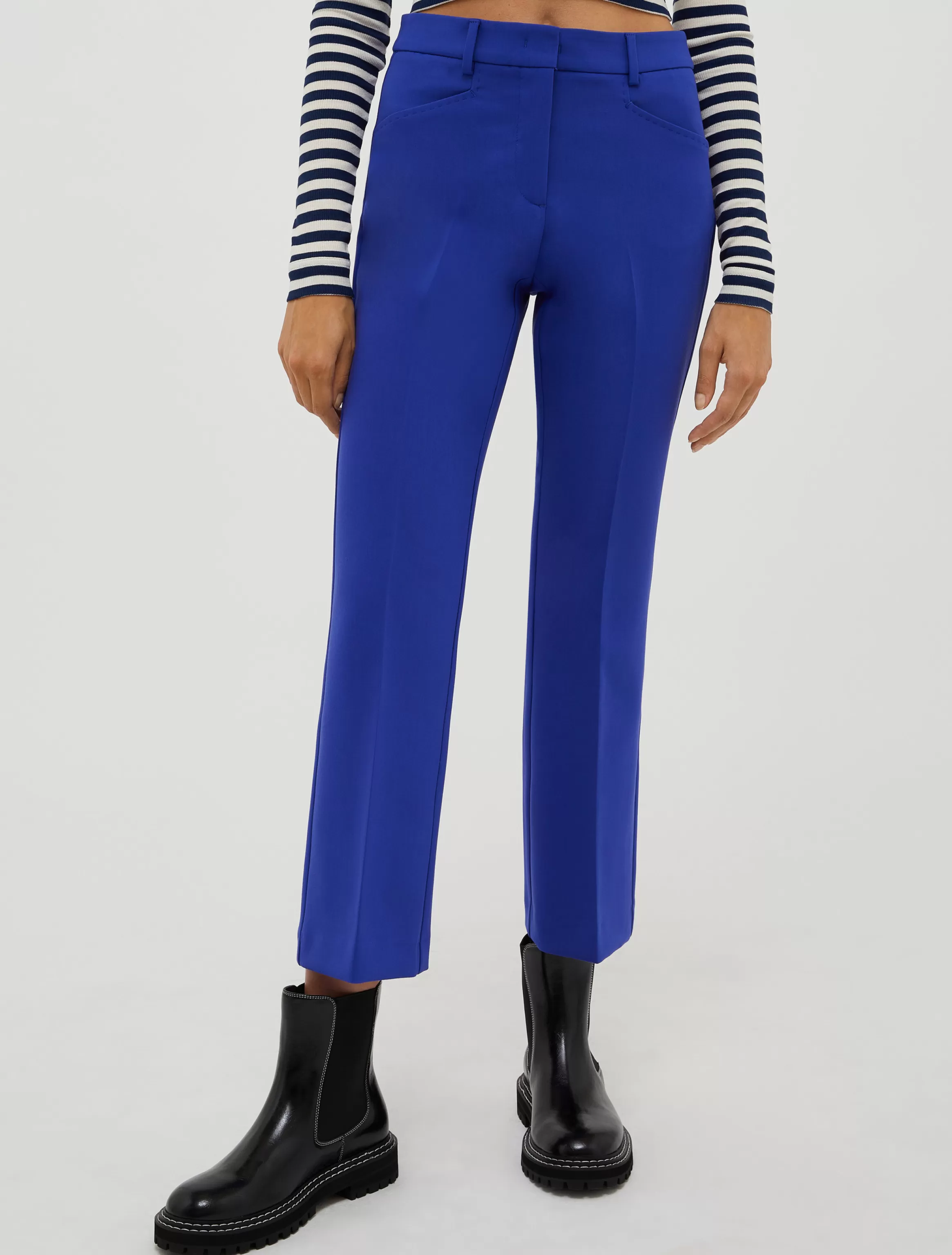 Cropped straight-leg trousers*Max&Co Online