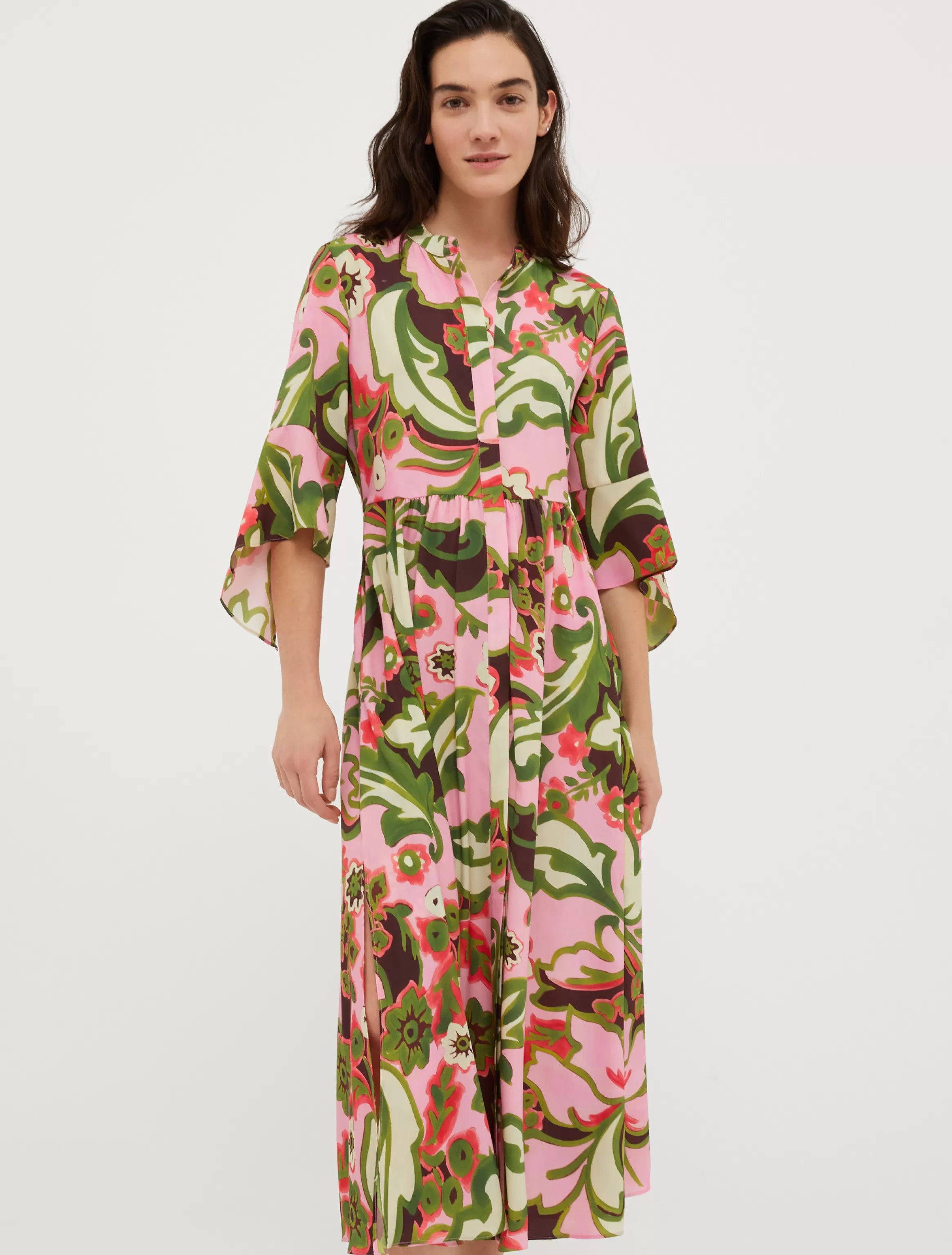 Crêpe de Chine shirt dress*Max&Co Outlet