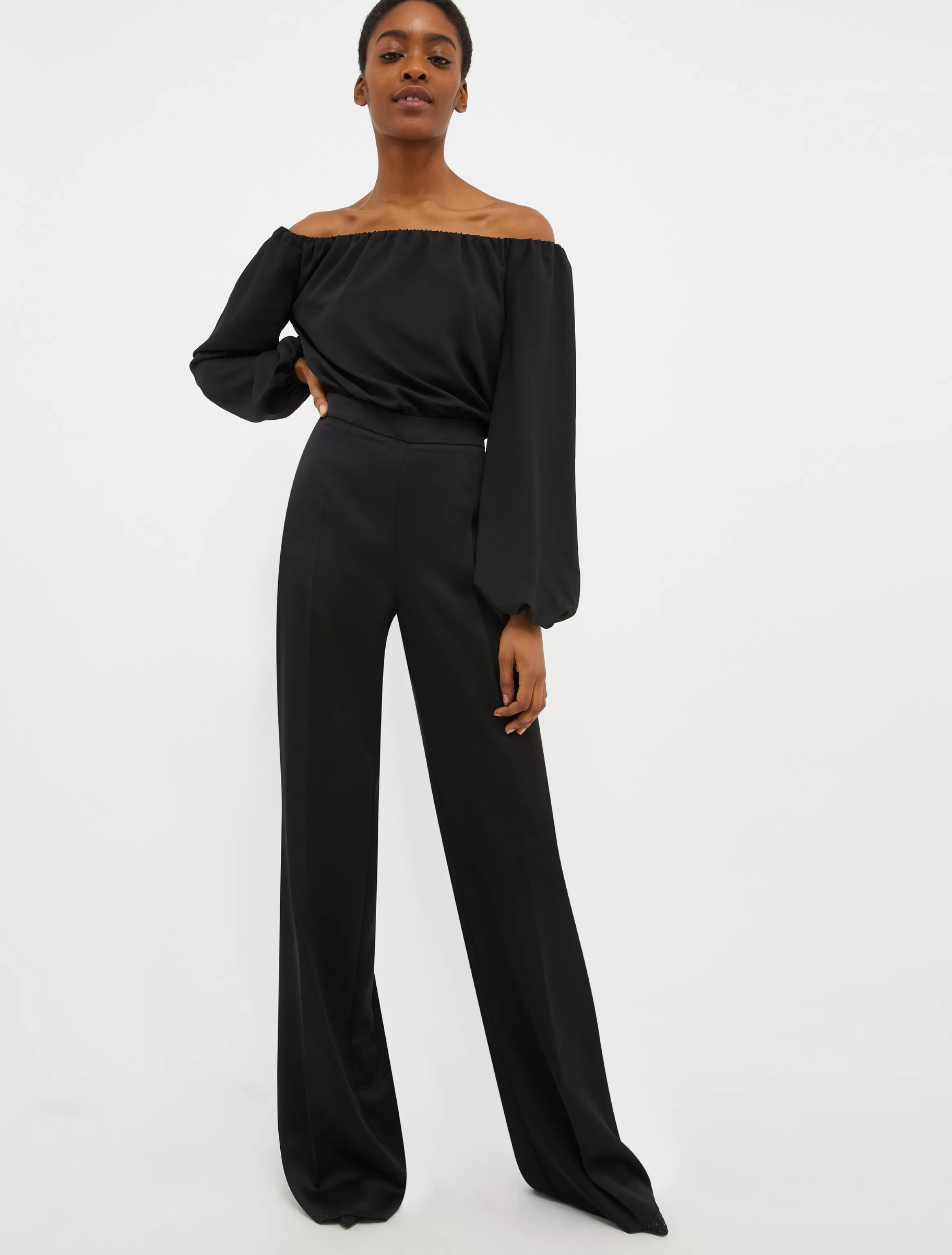 Crêpe envers-satin jumpsuit*Max&Co Discount