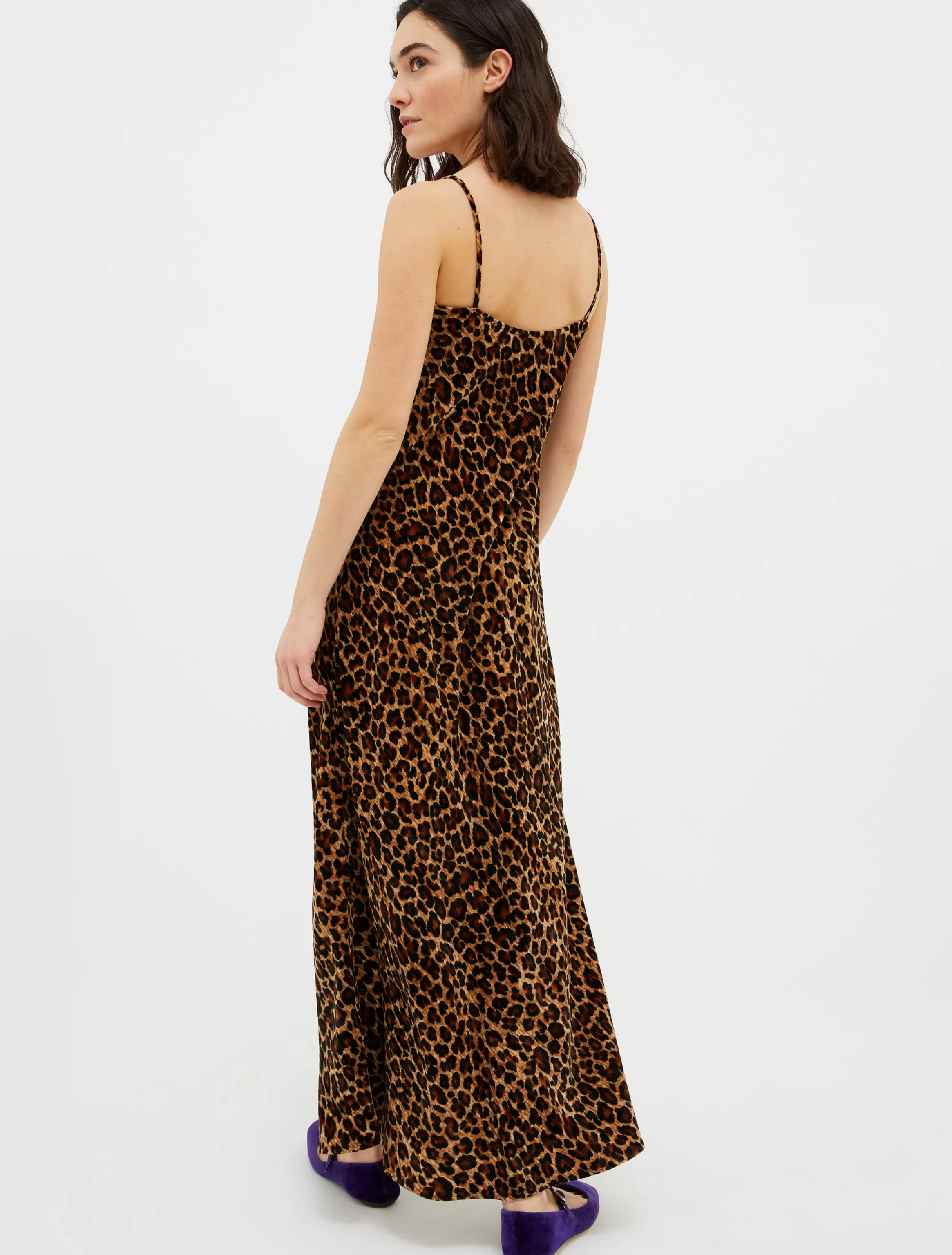 Crushed-velvet slip dress*Max&Co Clearance