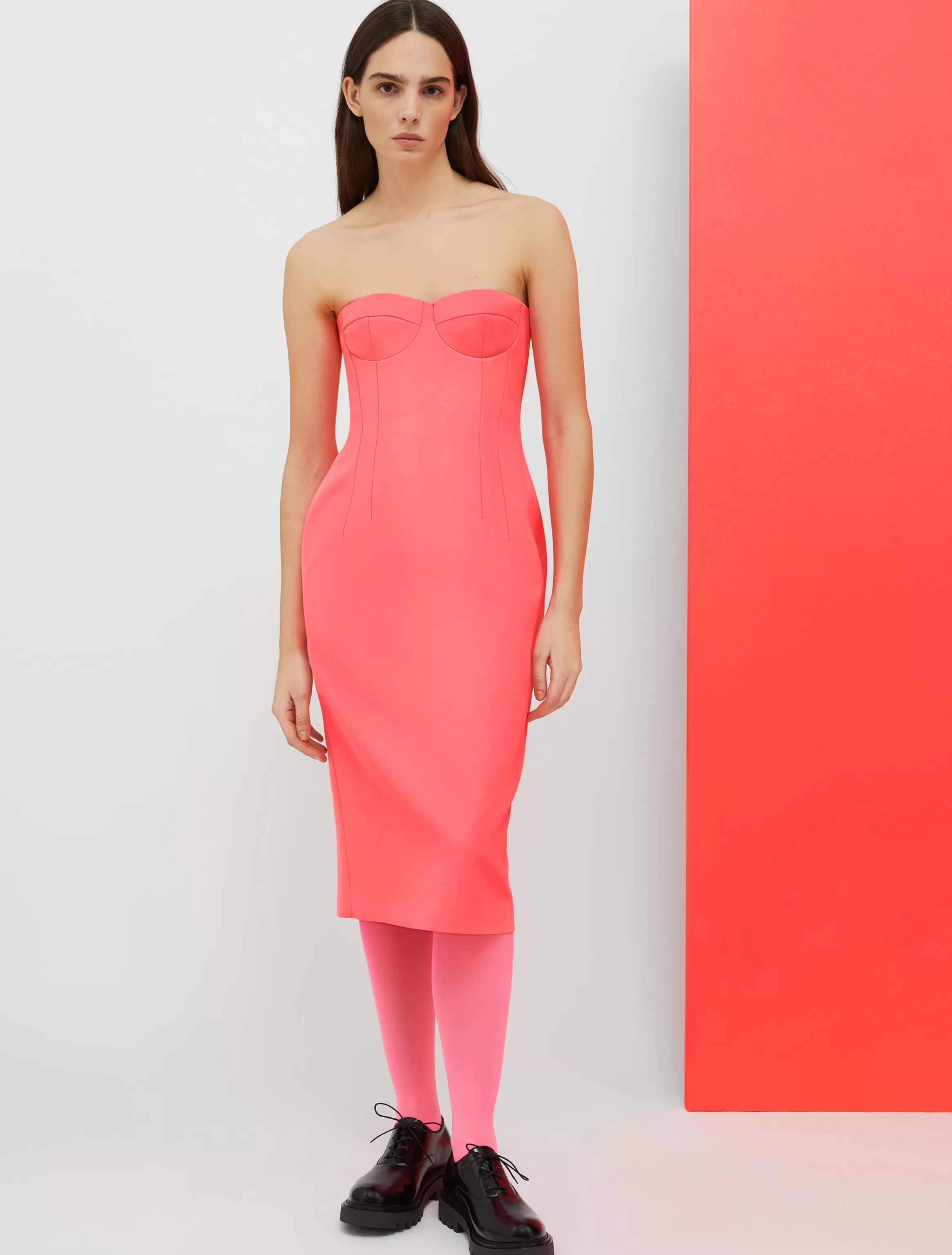 De-Coated with Anna Dello Russo bustier midi dress*Max&Co Clearance