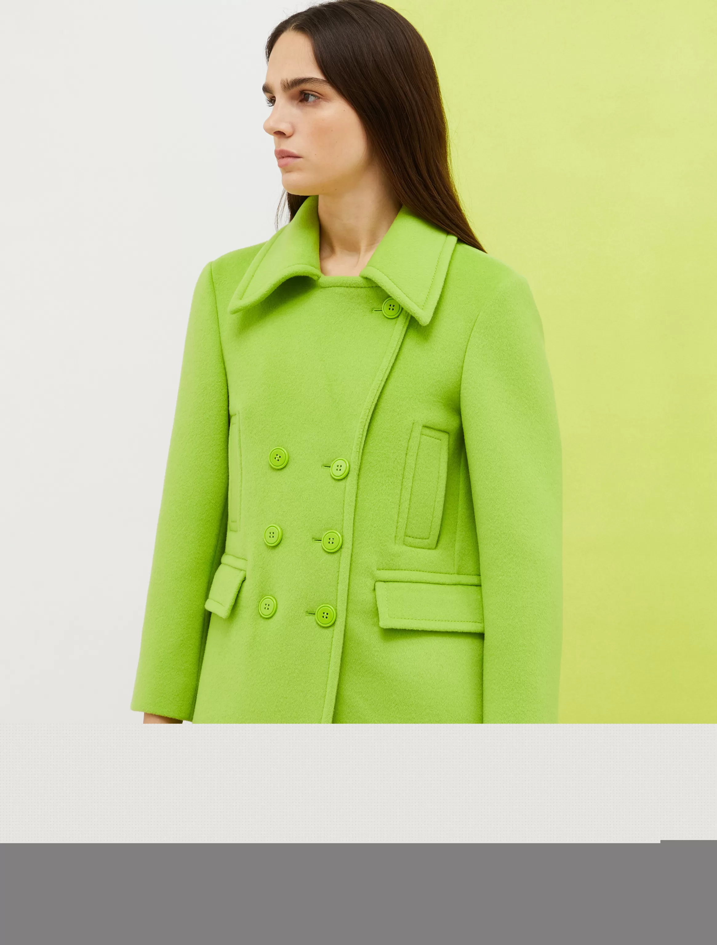 De-Coated with Anna Dello Russo wool-blend pea coat*Max&Co Online