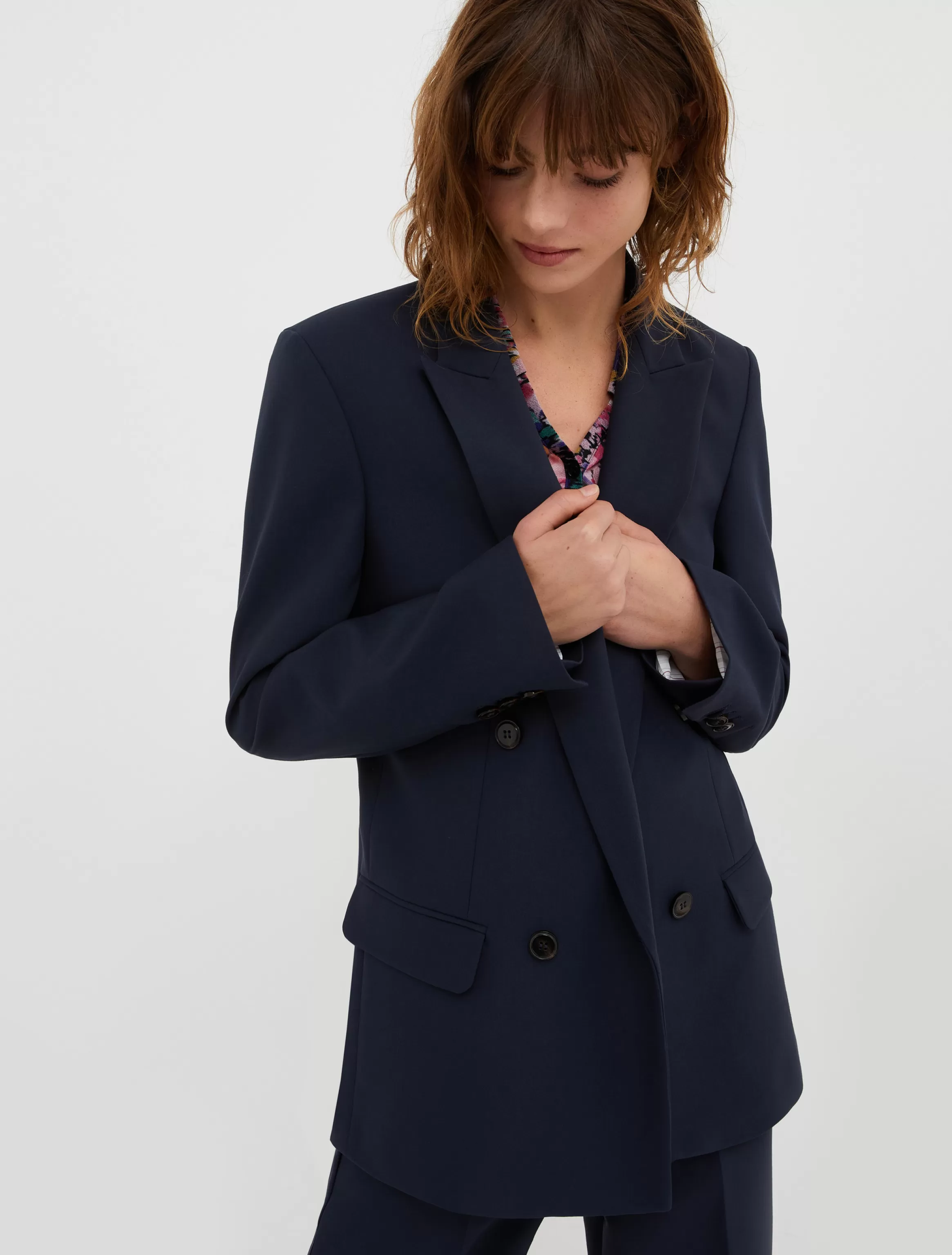 Double-breasted canvas blazer*Max&Co Shop