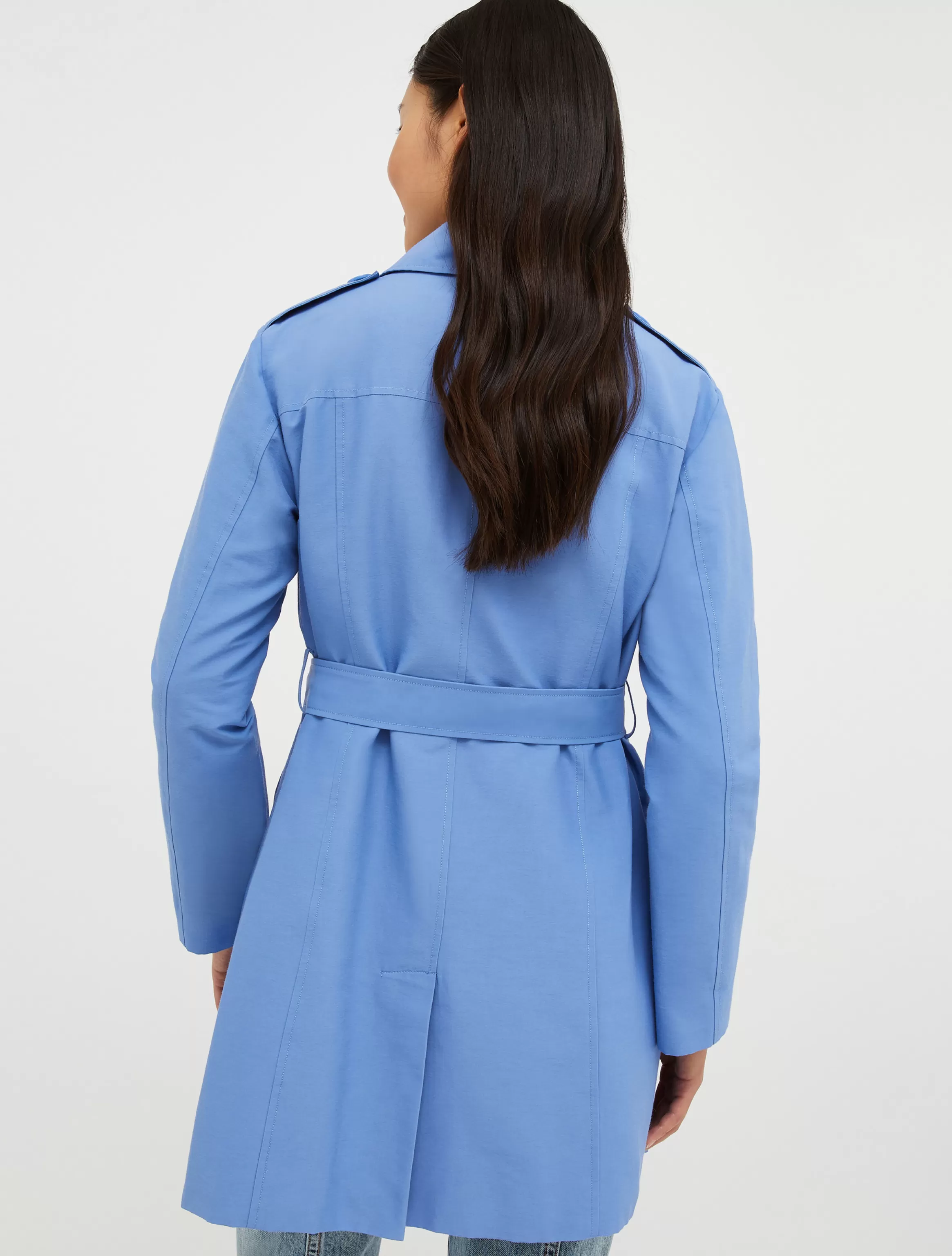 Double-breasted cropped trench coat*Max&Co Shop