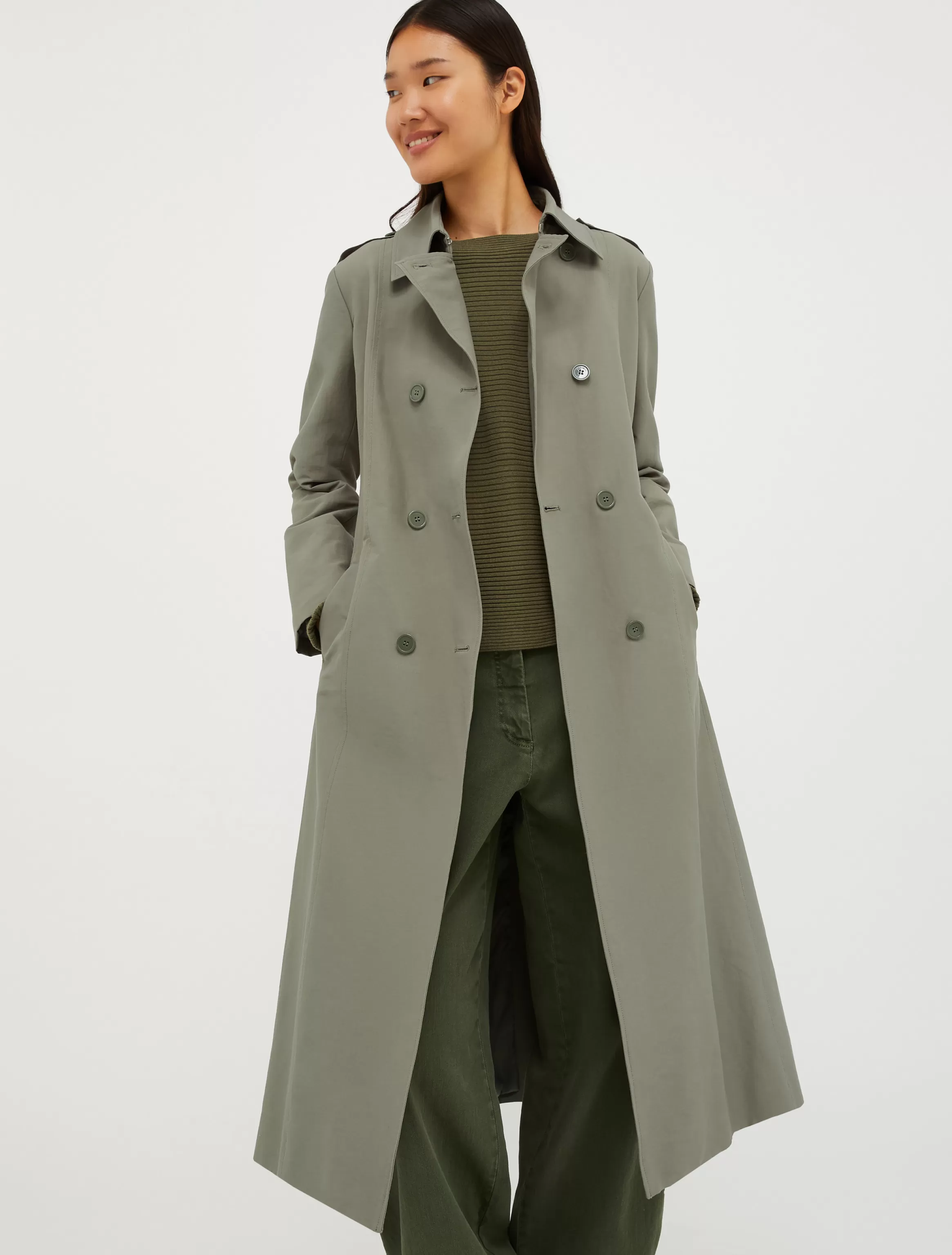 Double-breasted midi trench coat*Max&Co Fashion