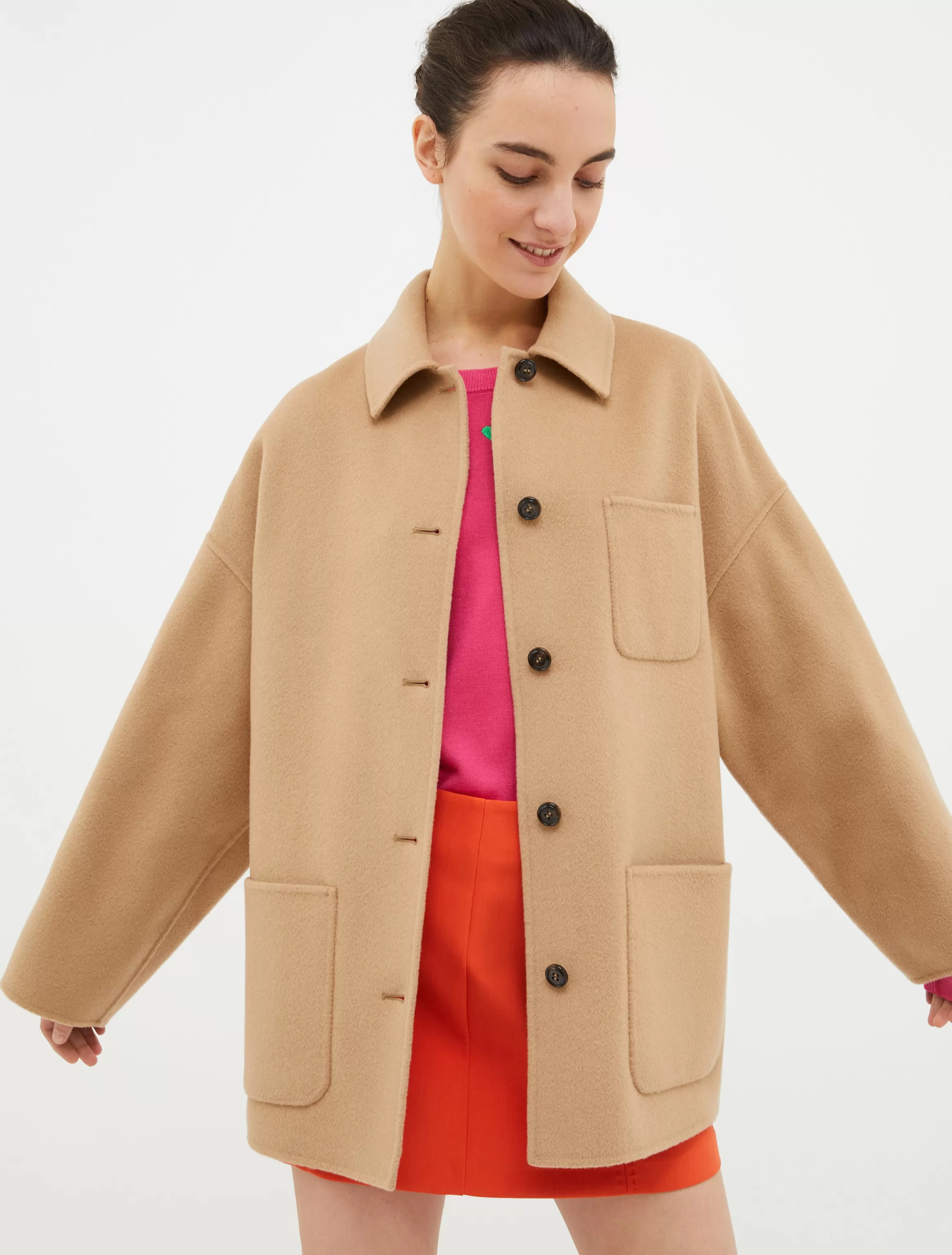 Double-faced wool-blend coat*Max&Co Cheap