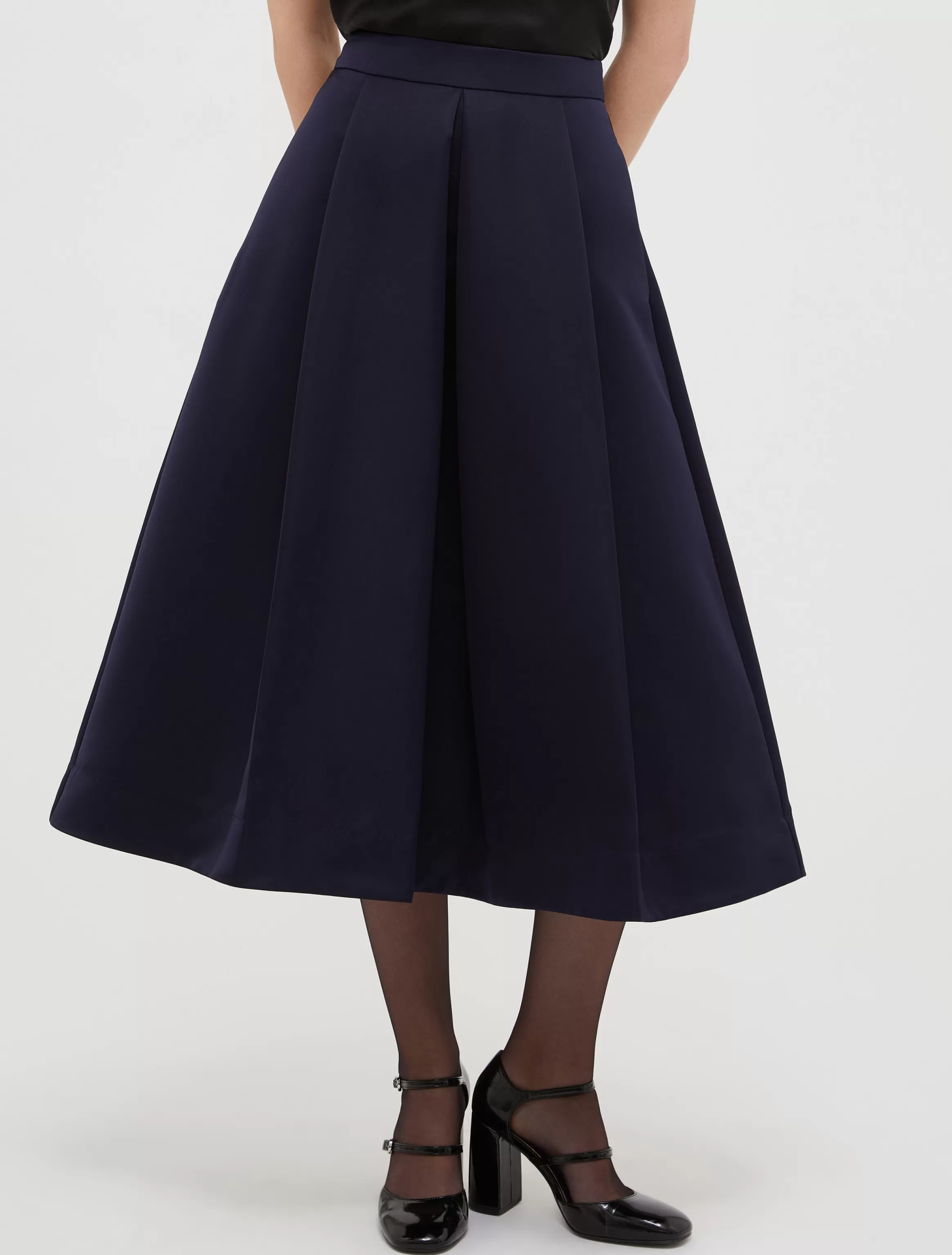 Duchess-satin corolla skirt*Max&Co Discount