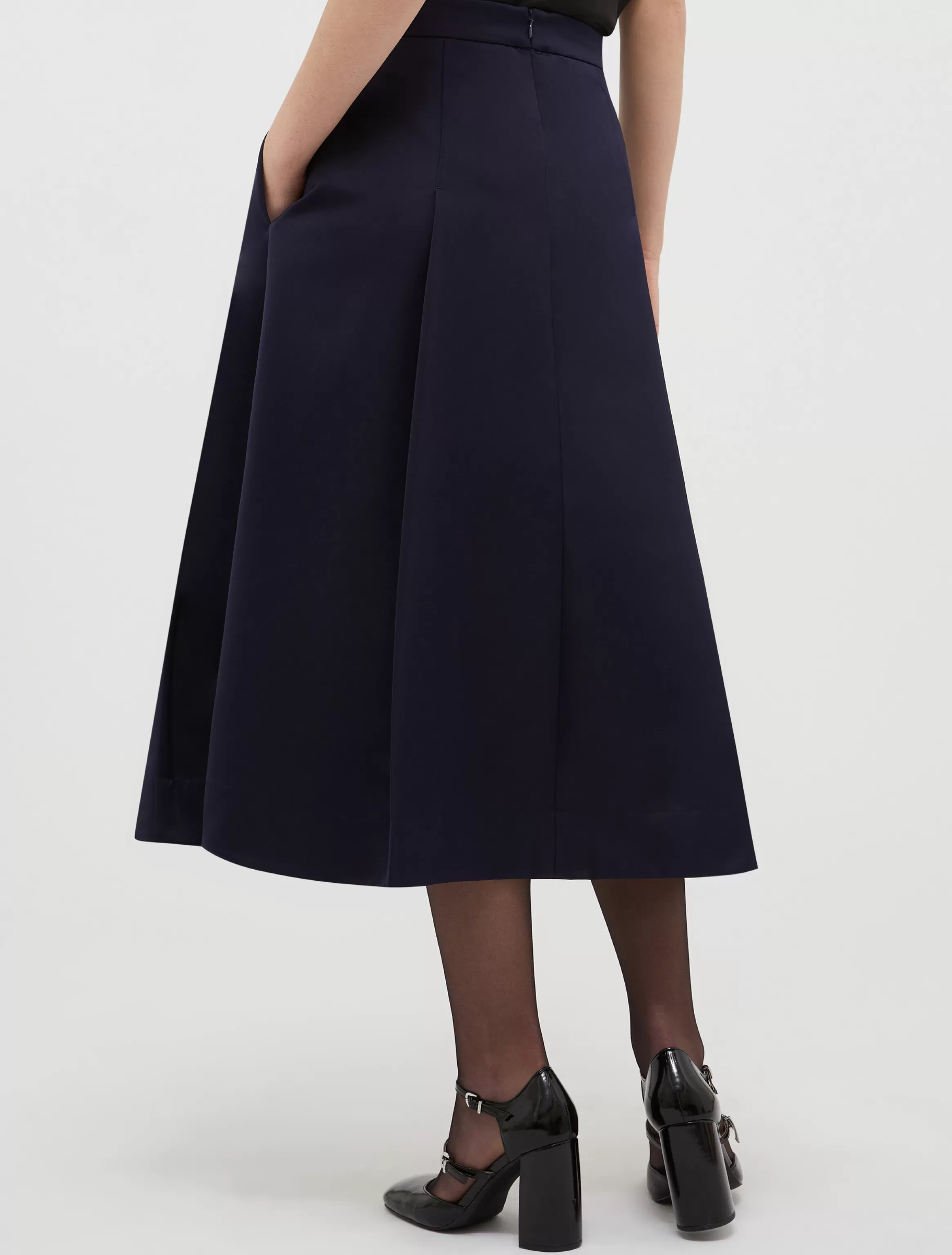 Duchess-satin corolla skirt*Max&Co Discount