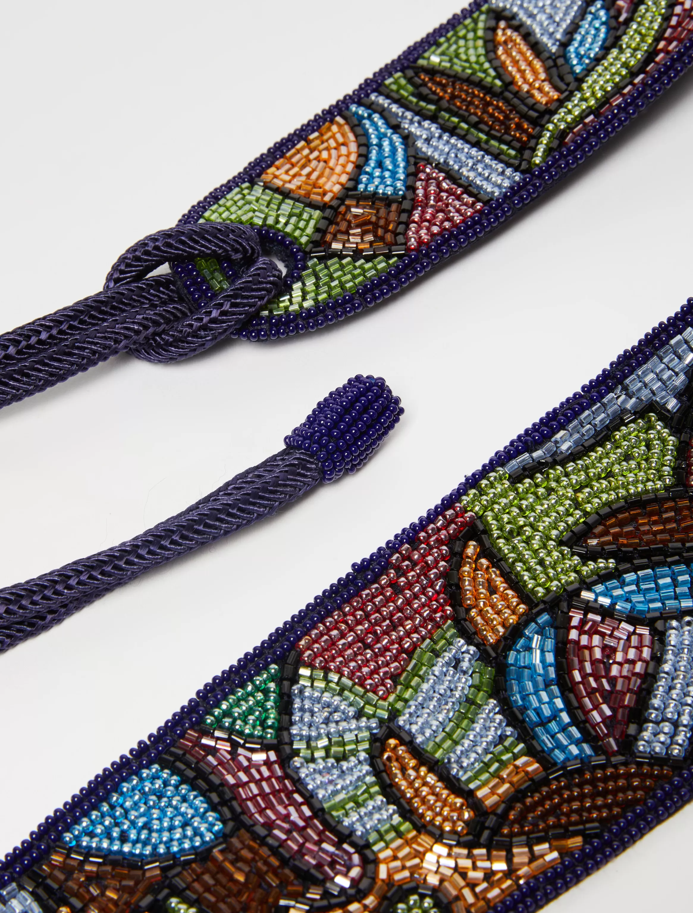 Embroidered with beads belt*Max&Co Best Sale