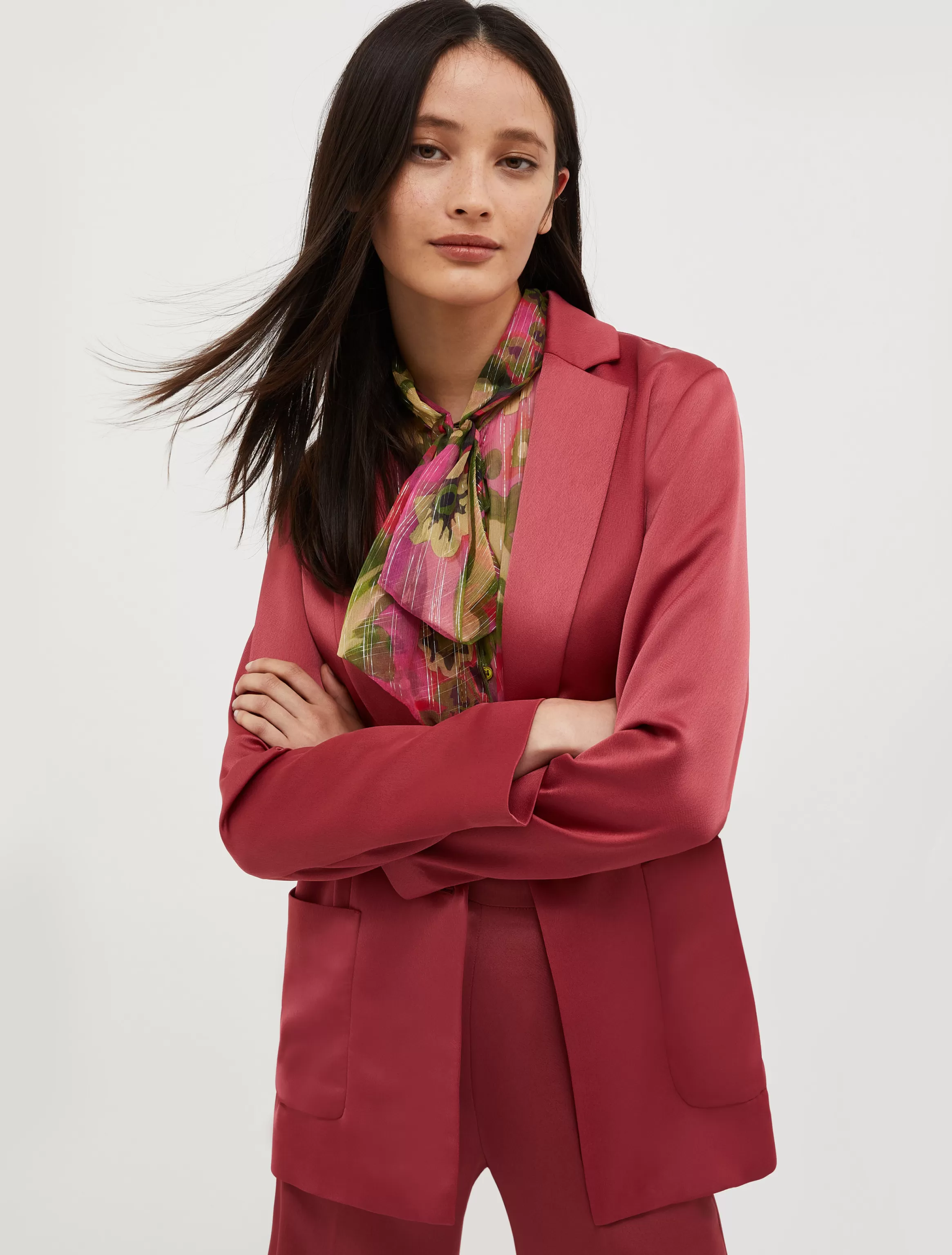 Envers-satin blazer*Max&Co Cheap