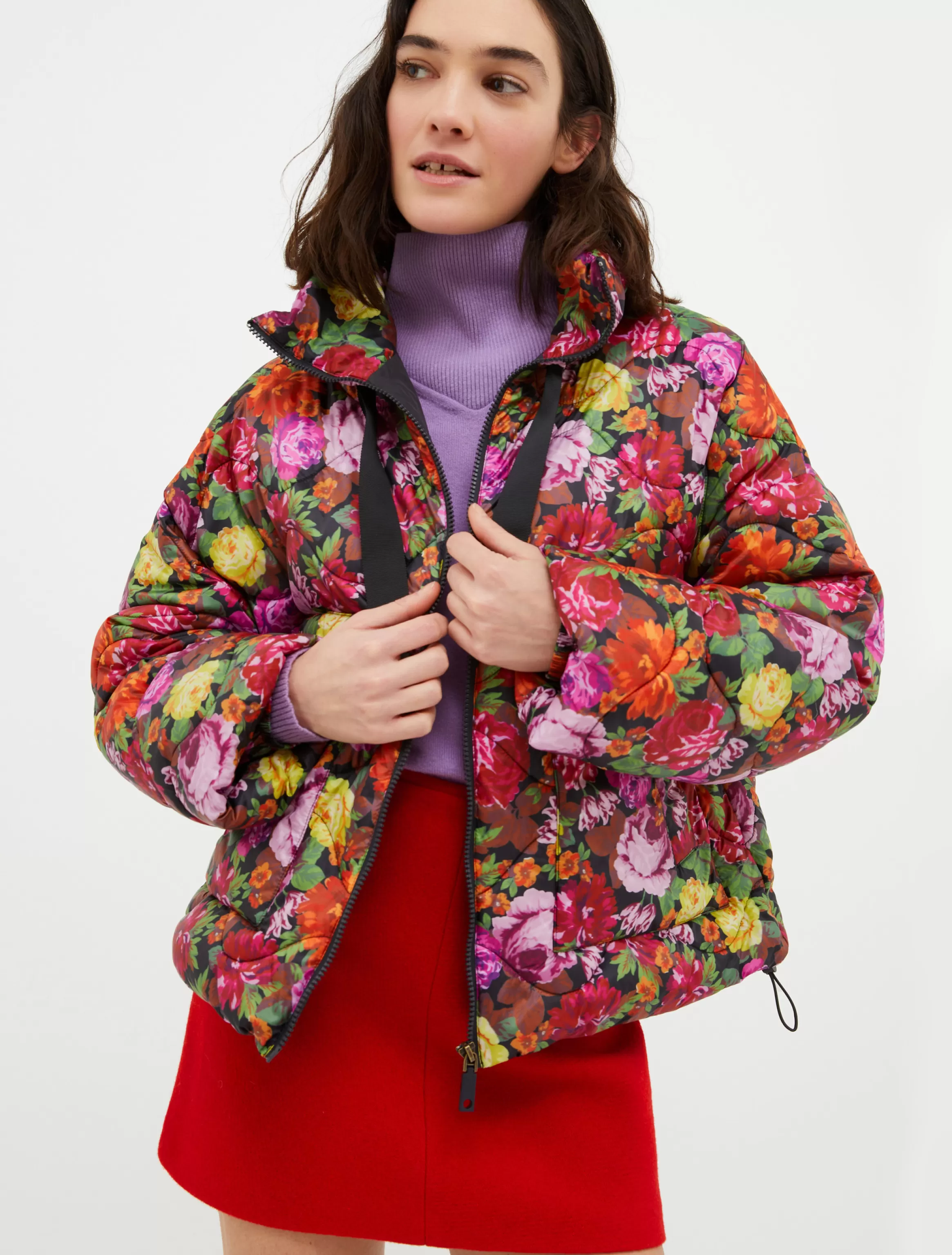 Floral padded puffer jacket*Max&Co Flash Sale