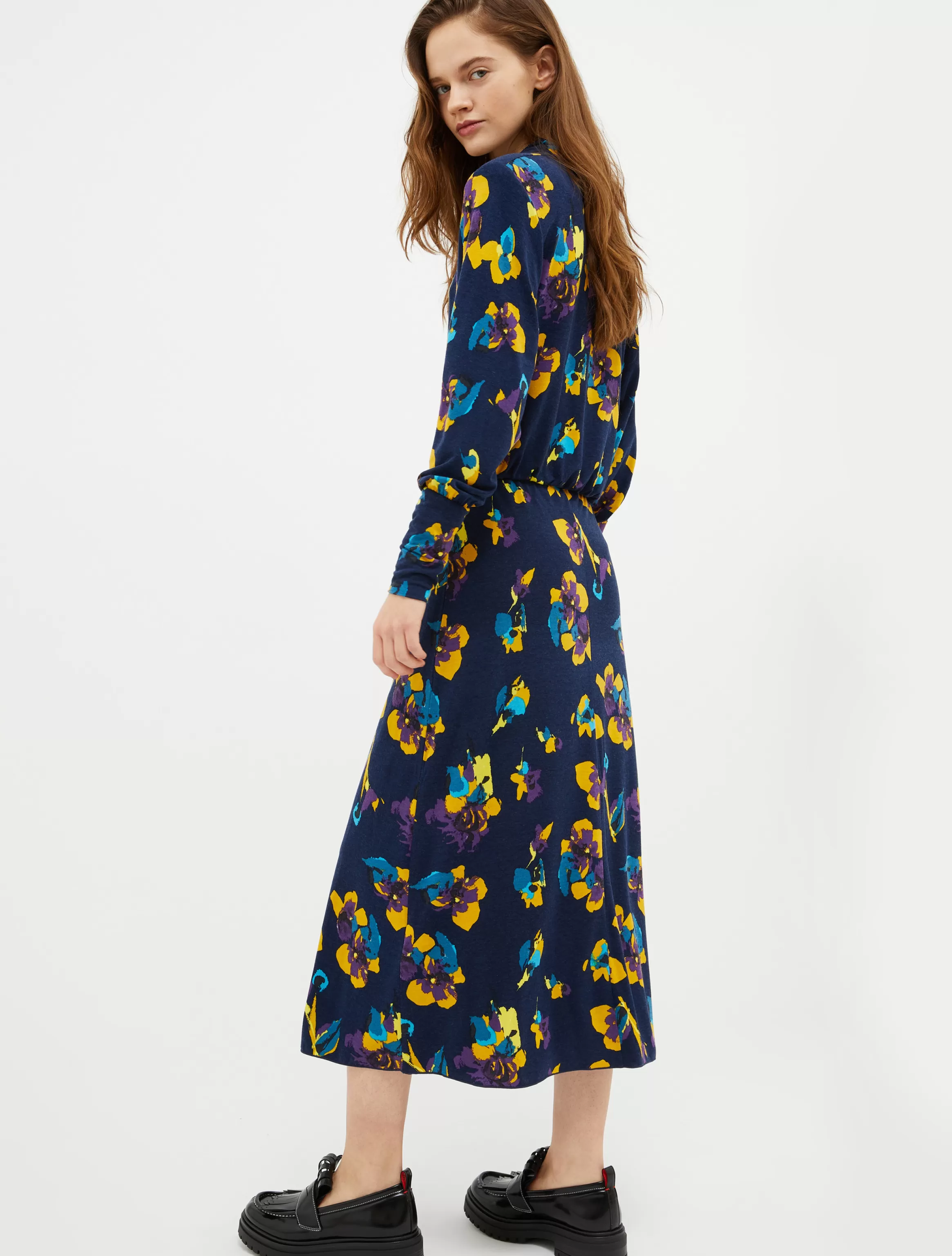 Floral wool-jersey midi dress*Max&Co Shop