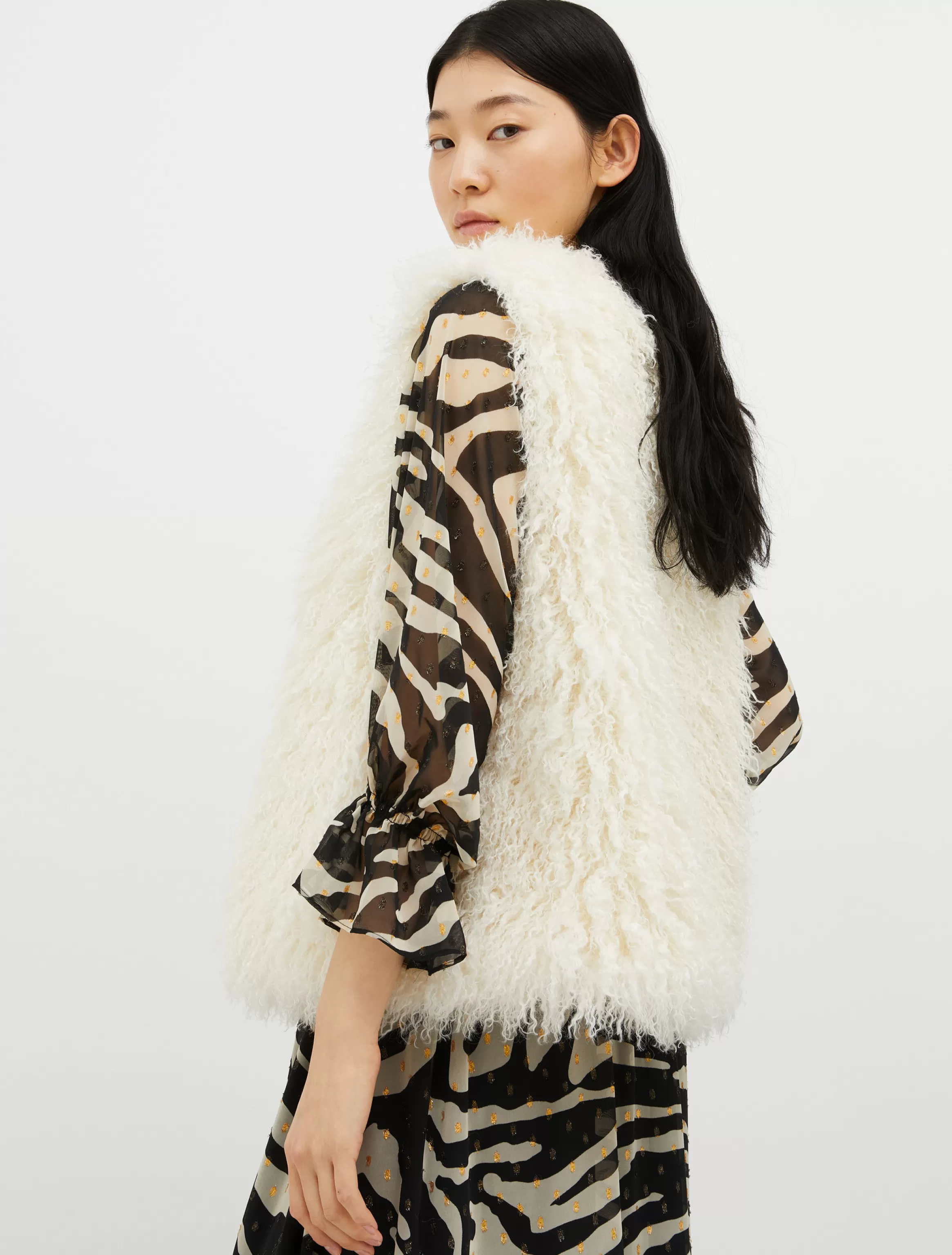 Fluffy frisé gilet*Max&Co Best