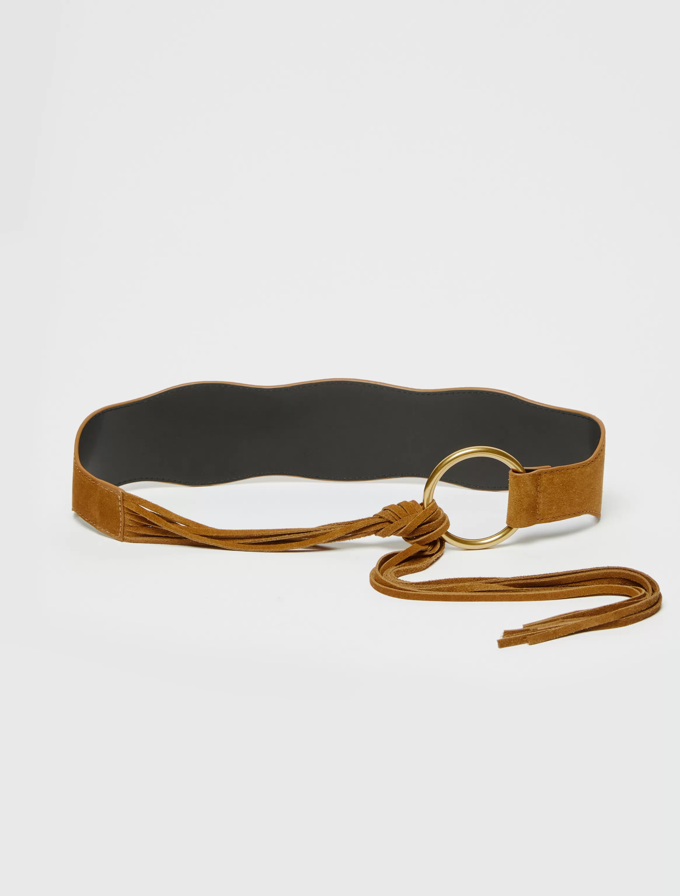 Fringed suede belt*Max&Co Best Sale