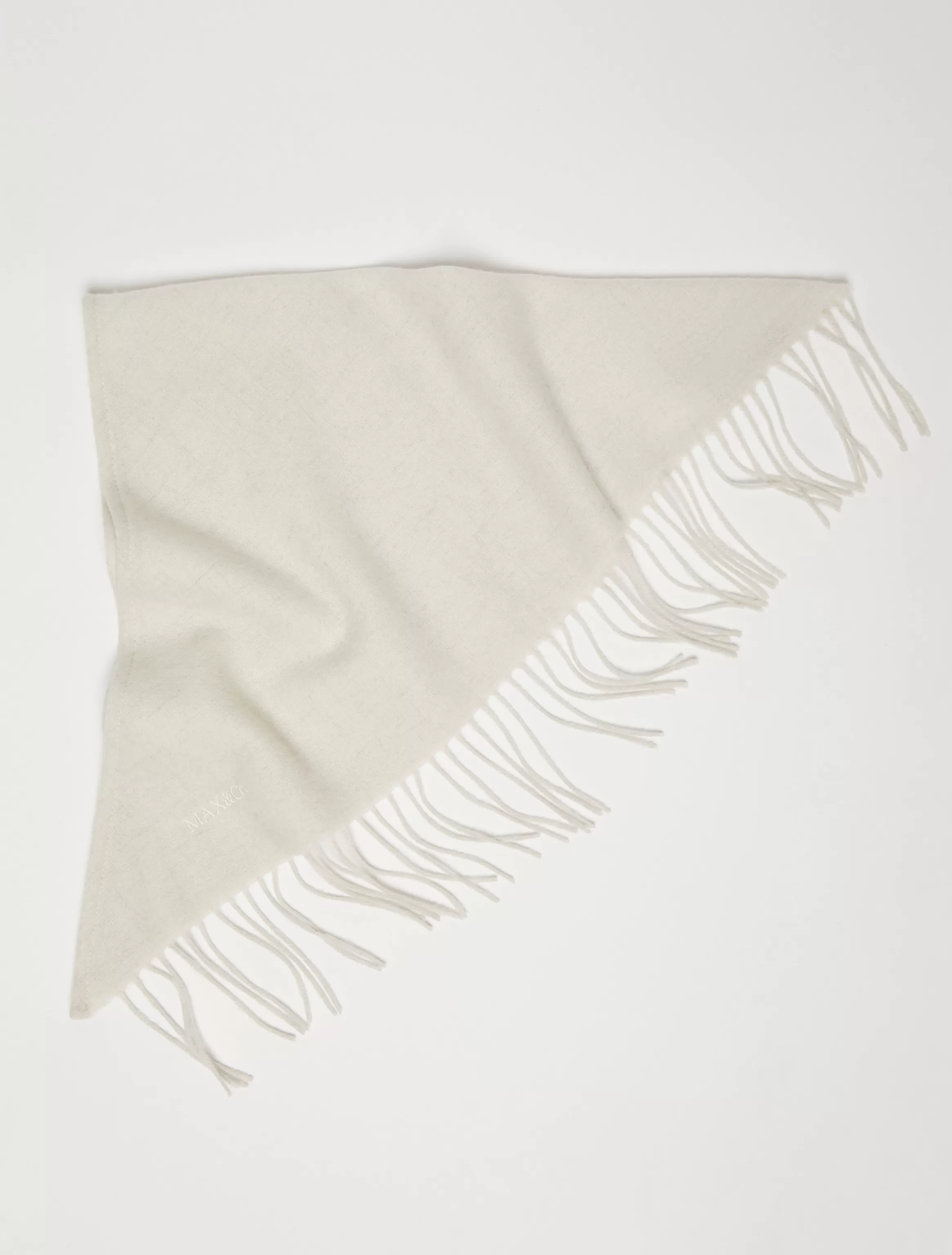 Fringed wool foulard*Max&Co Cheap