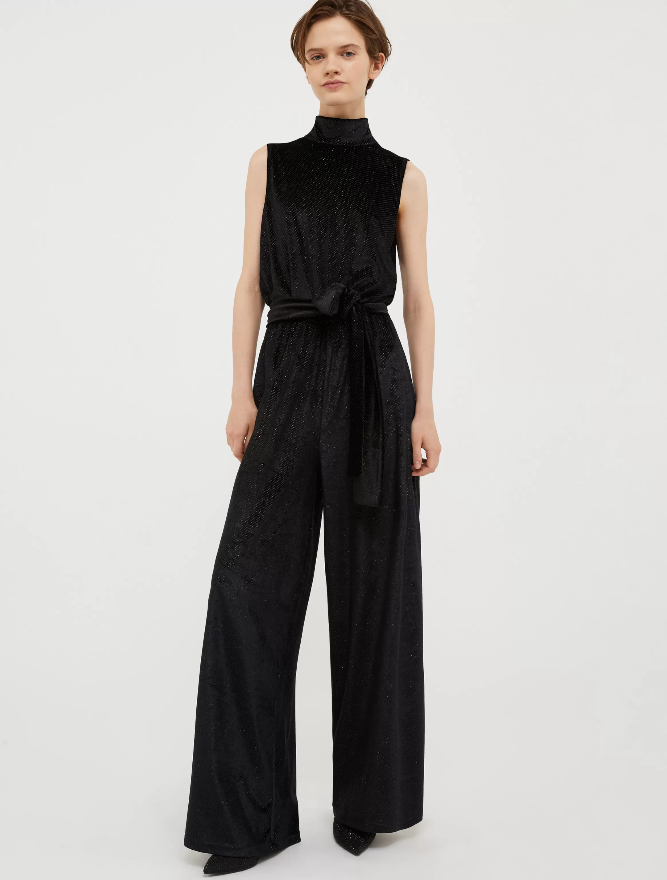 Glittered velvet-jersey jumpsuit*Max&Co Cheap