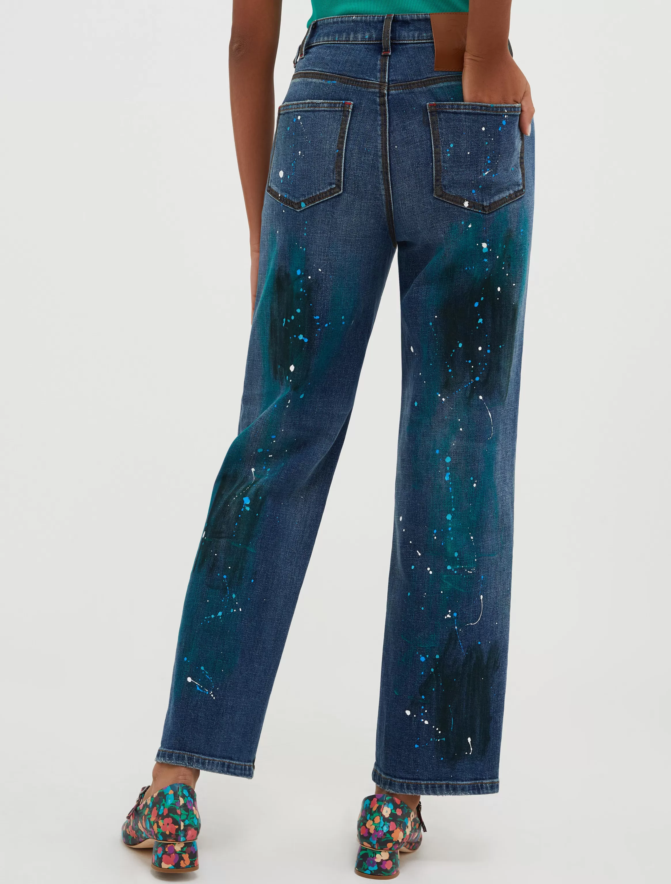 Hand-painted hipster jeans*Max&Co Fashion