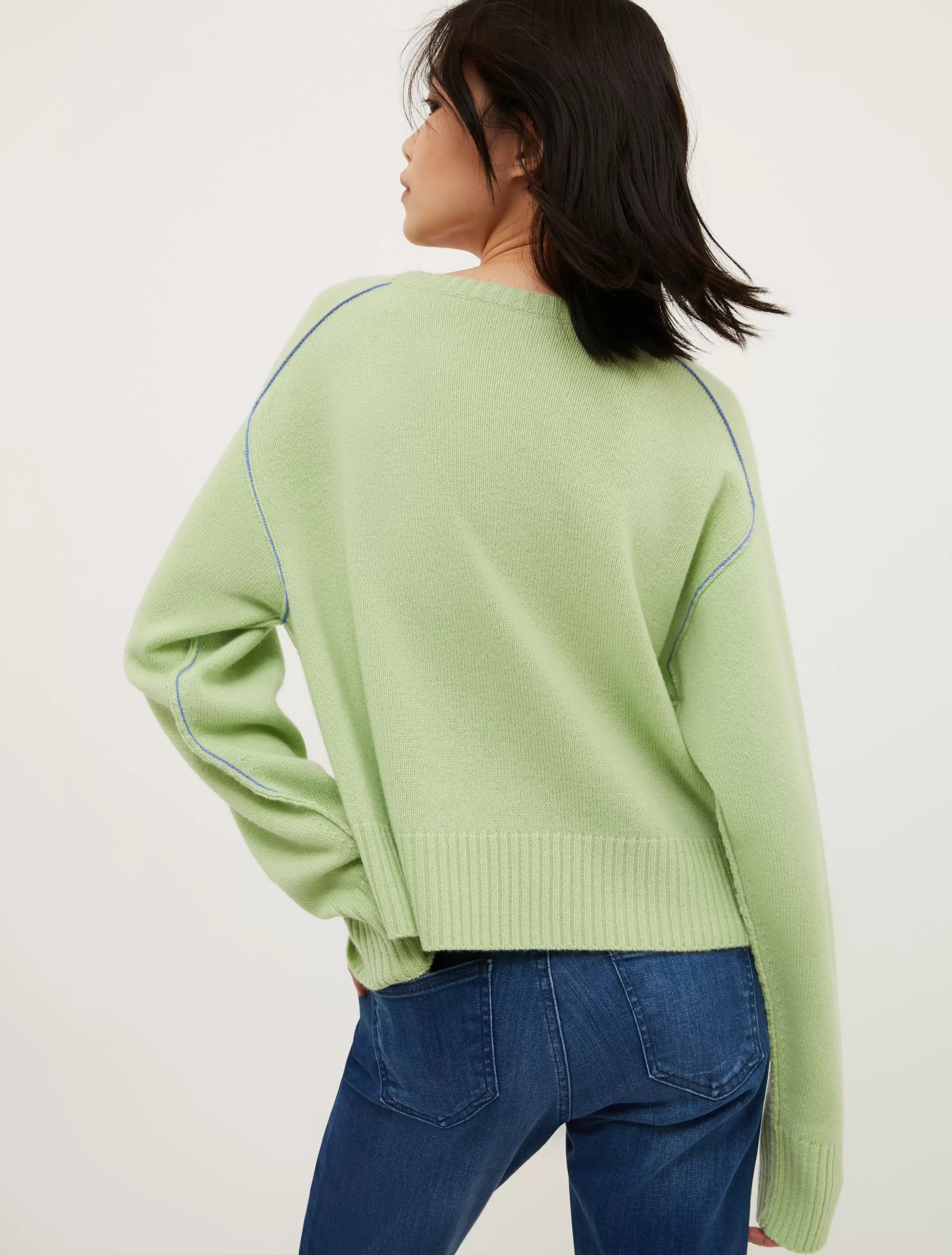 Heart-embroidered cashmere jumper*Max&Co Clearance