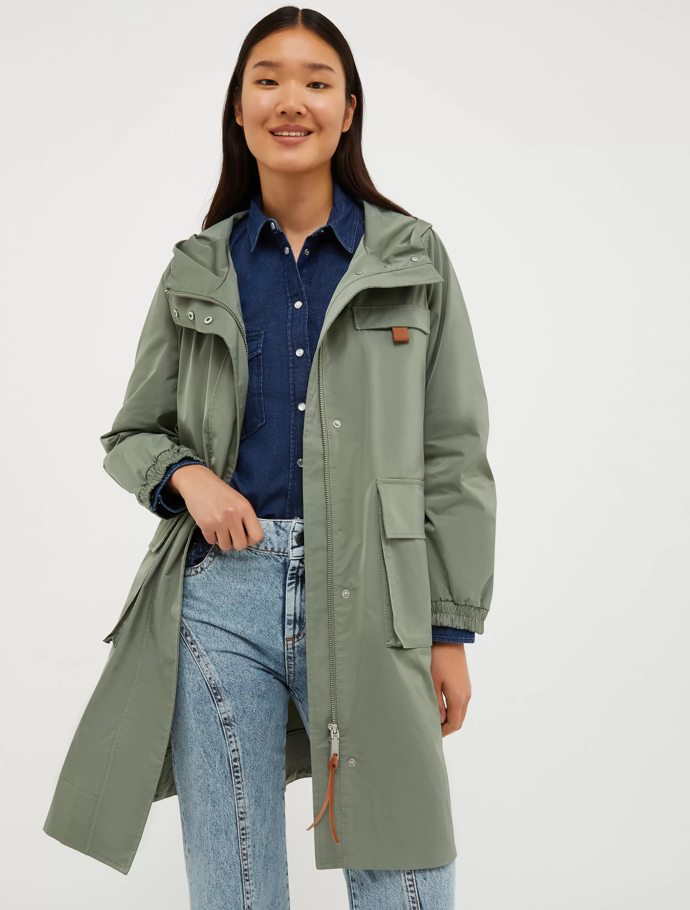 Hooded water-repellent parka*Max&Co Flash Sale