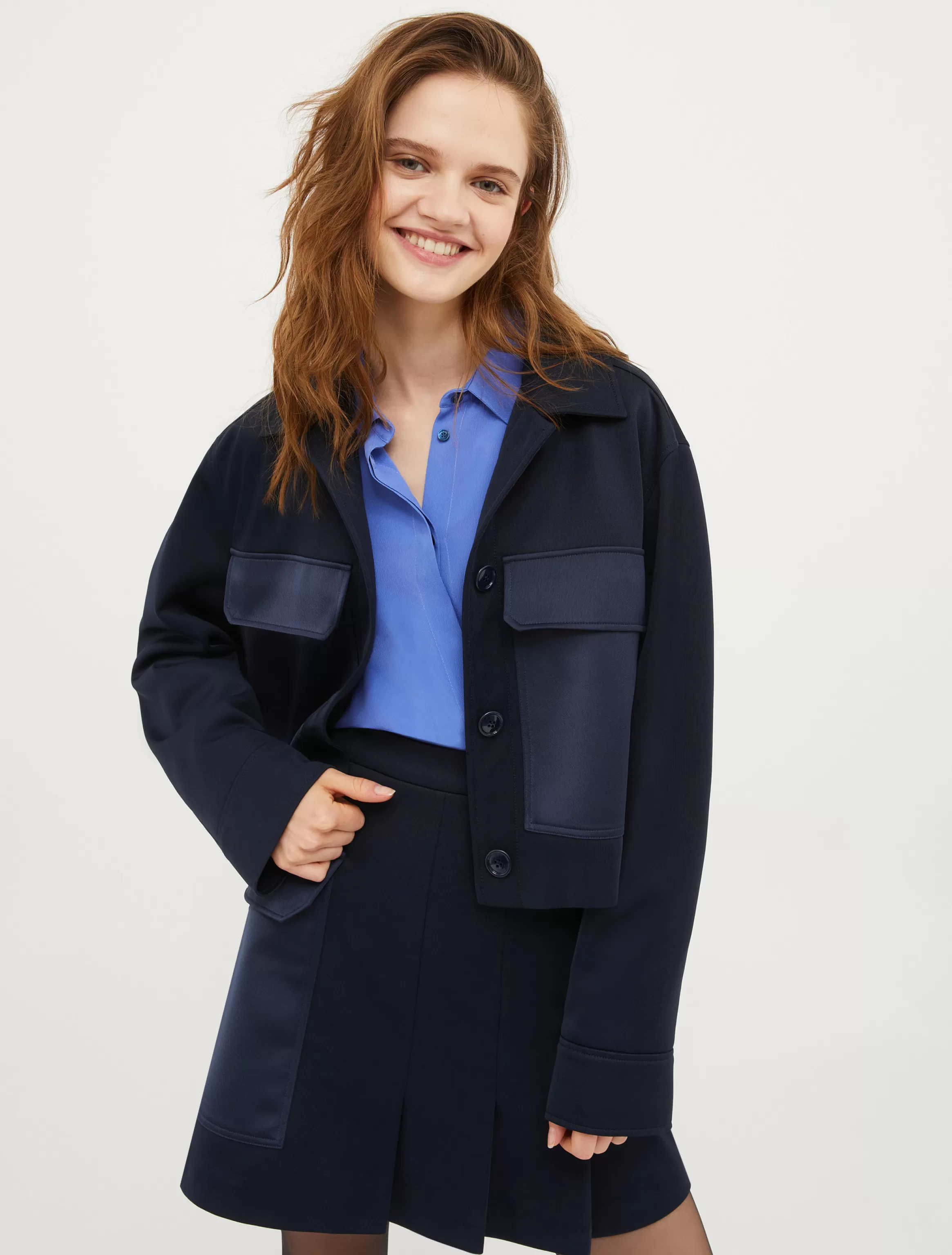 Jersey and satin jacket*Max&Co Cheap