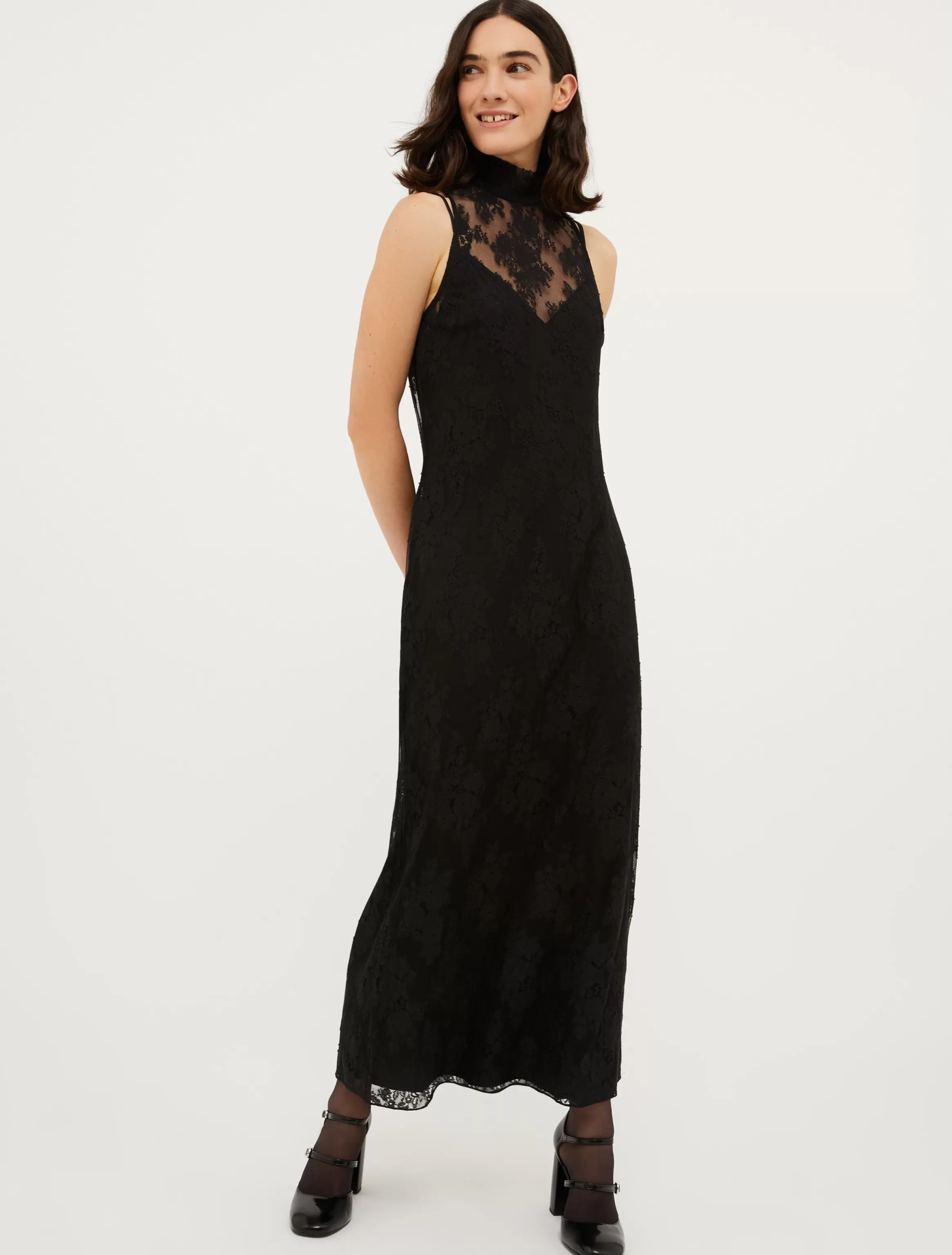 Lace jersey long dress*Max&Co Shop