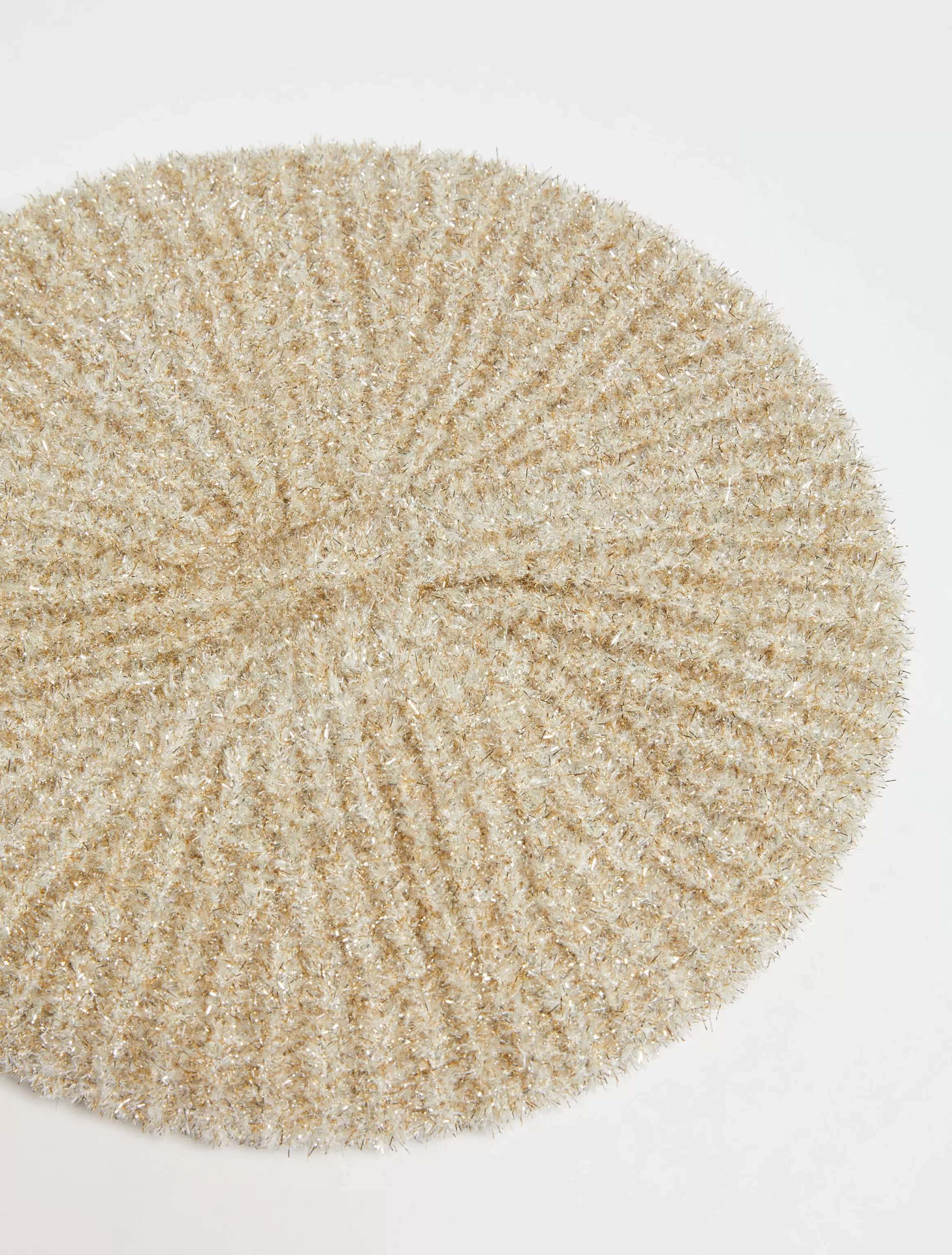 Lamé knitted beret*Max&Co New