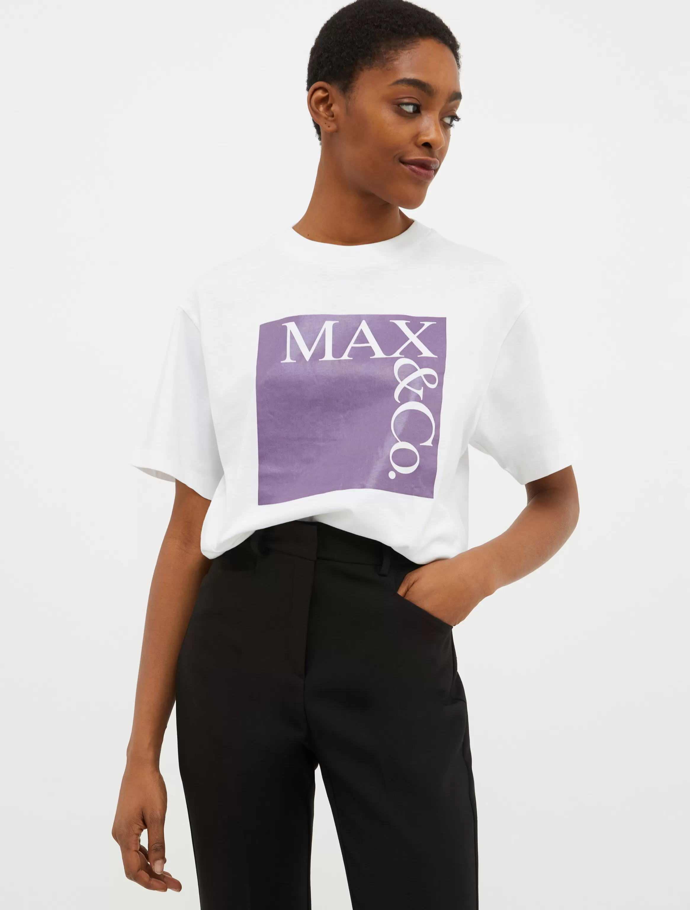 Logo-print T-shirt*Max&Co Fashion