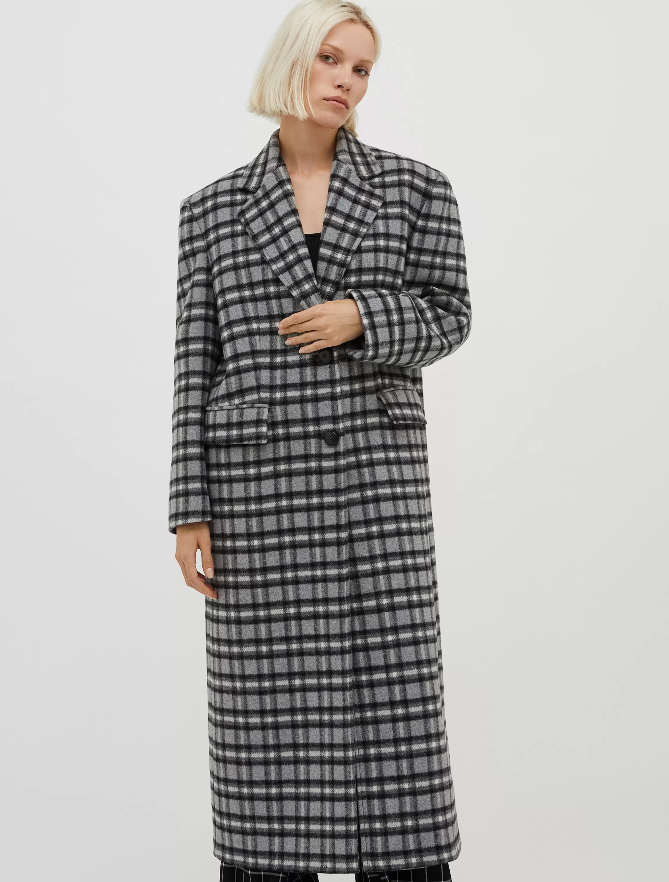 Long checked coat*Max&Co Online