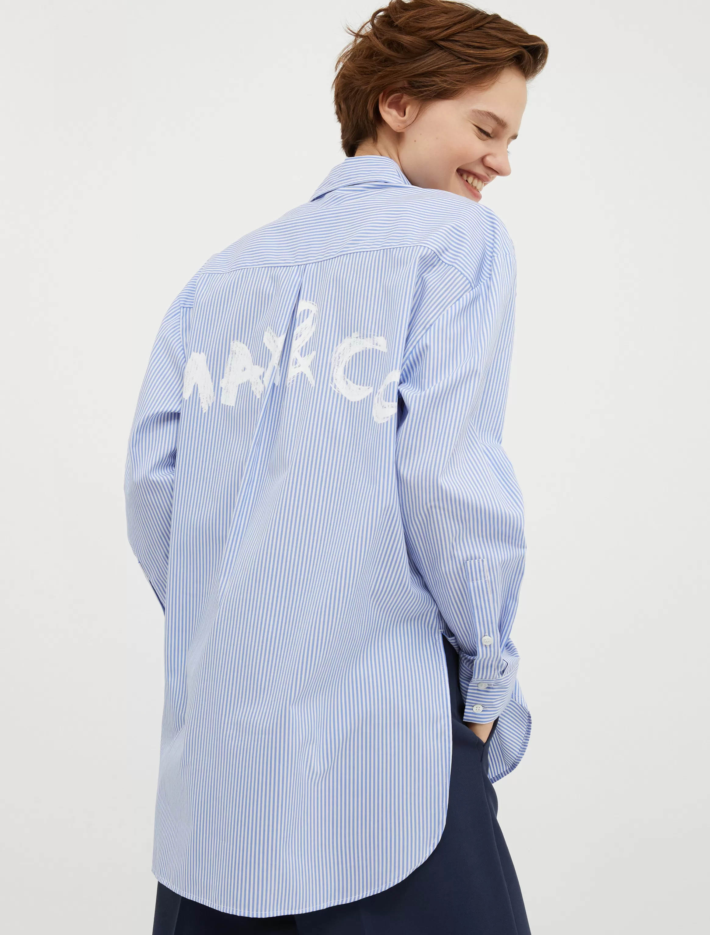 Longline hand-painted shirt*Max&Co Cheap