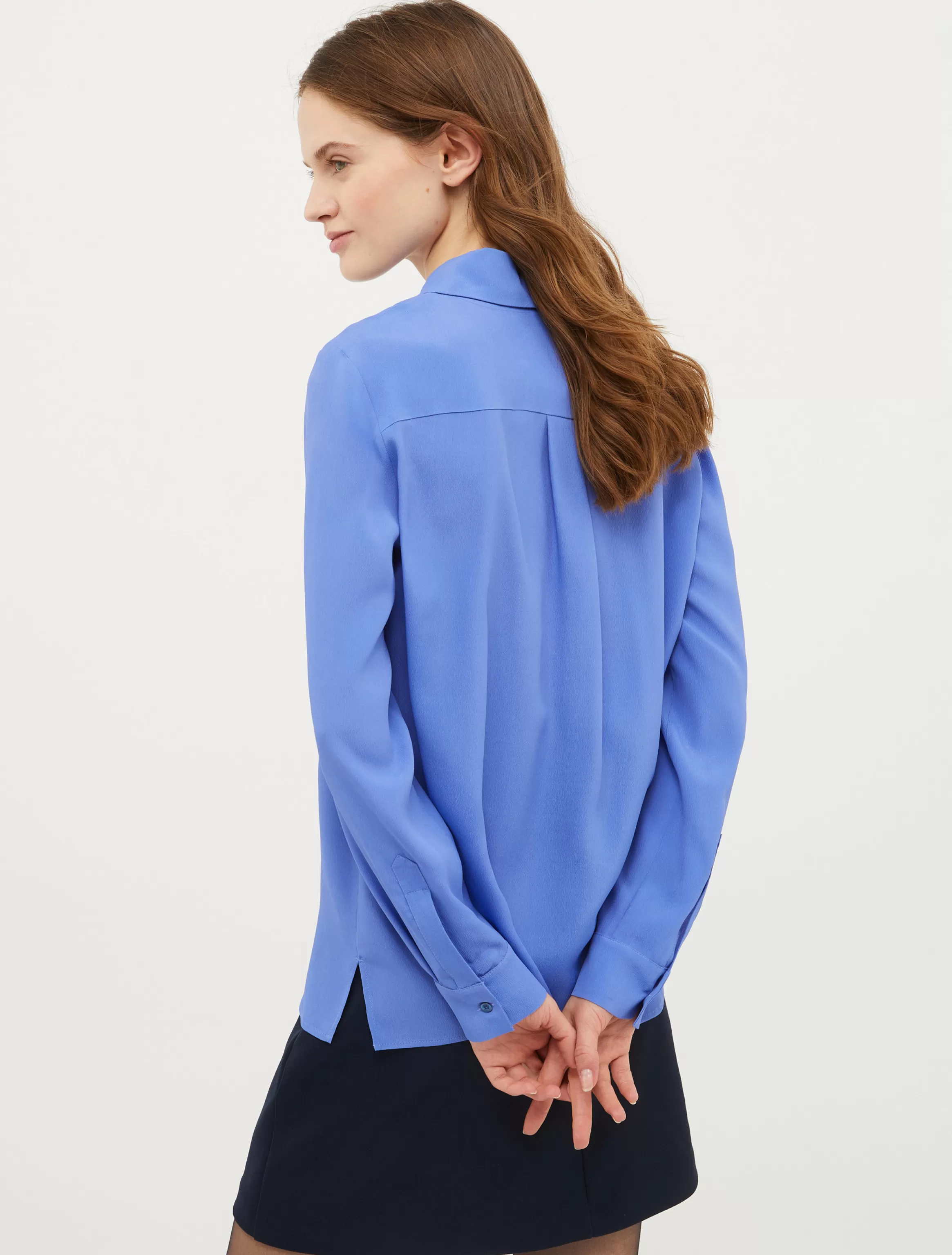 Long-sleeved crêpe-de-Chine shirt*Max&Co Discount