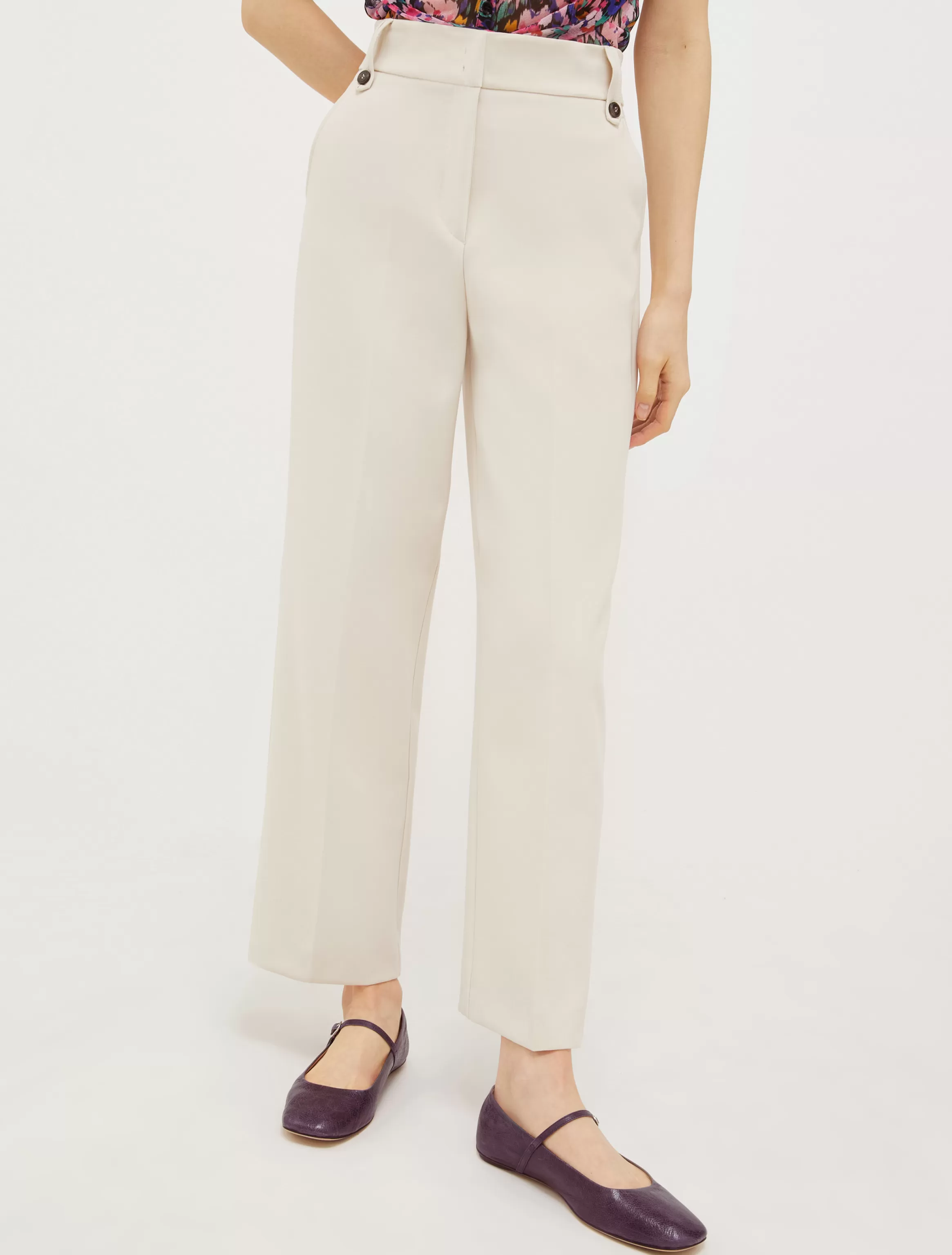 Loose-fit canvas trousers*Max&Co Store