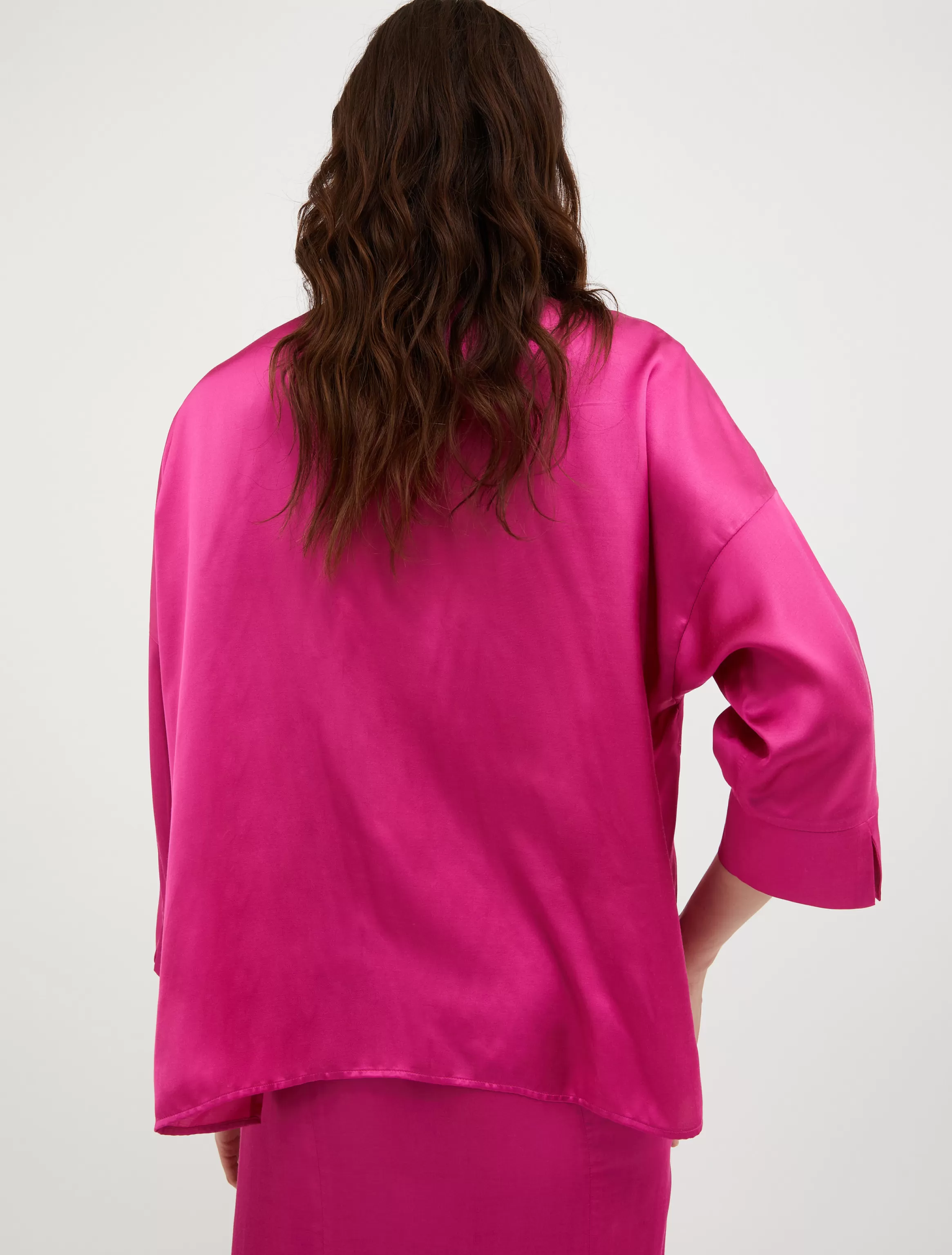 Loose-fitting satin shirt*Max&Co Best Sale